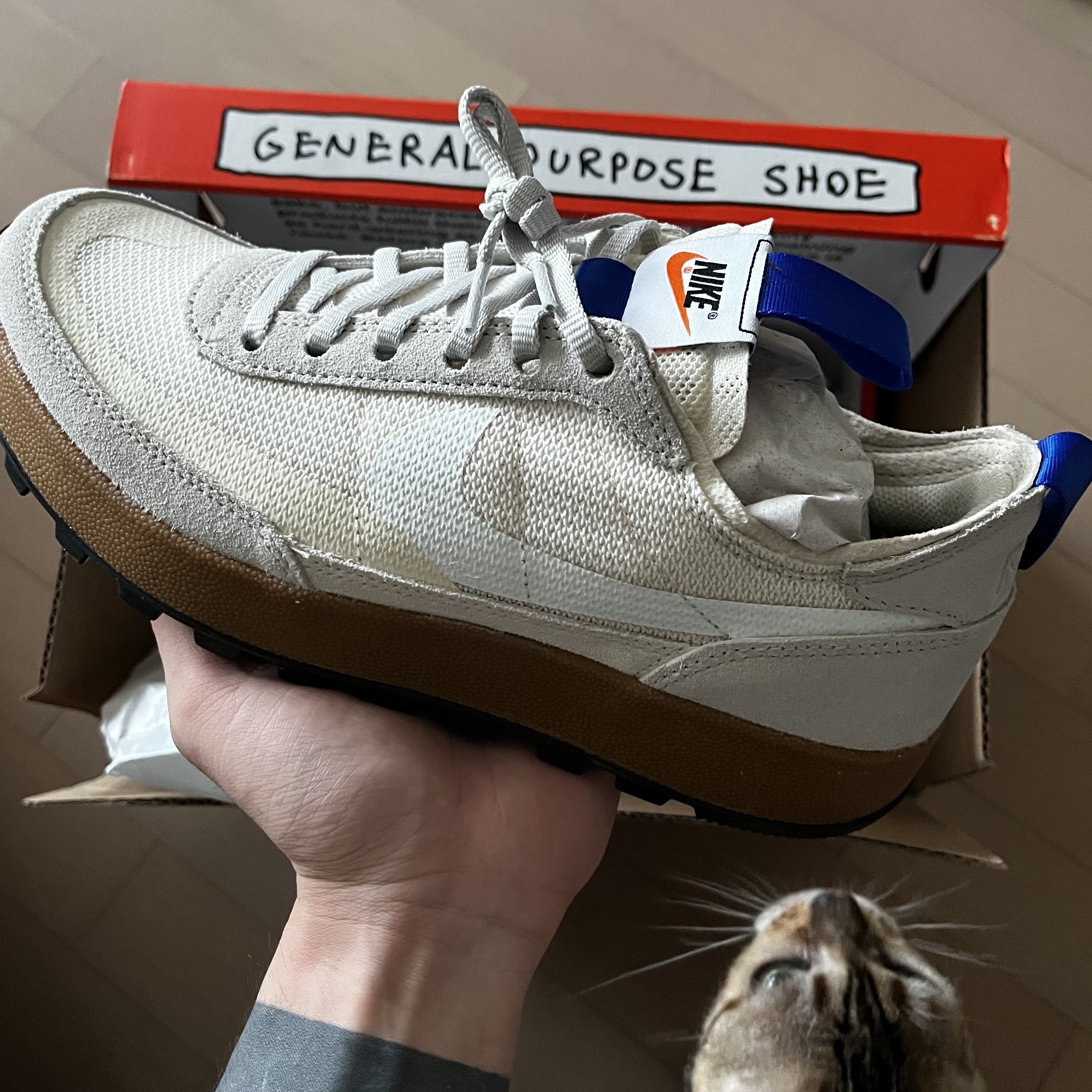 Nike x Tom Sachs General Purpose Shoe Light Cream 착용 스타일