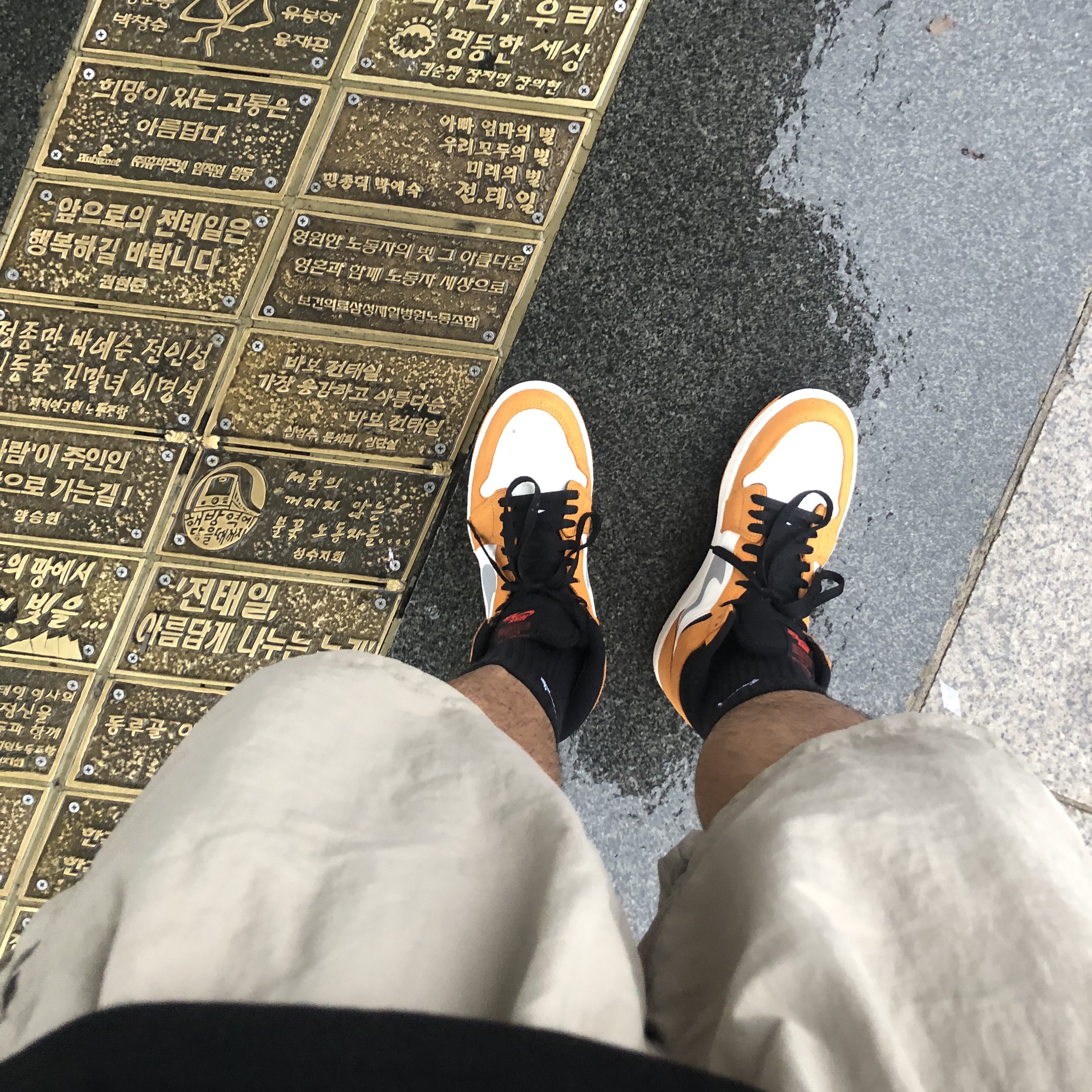 Jordan 1 Element Gore-Tex Light Curry 착용 스타일