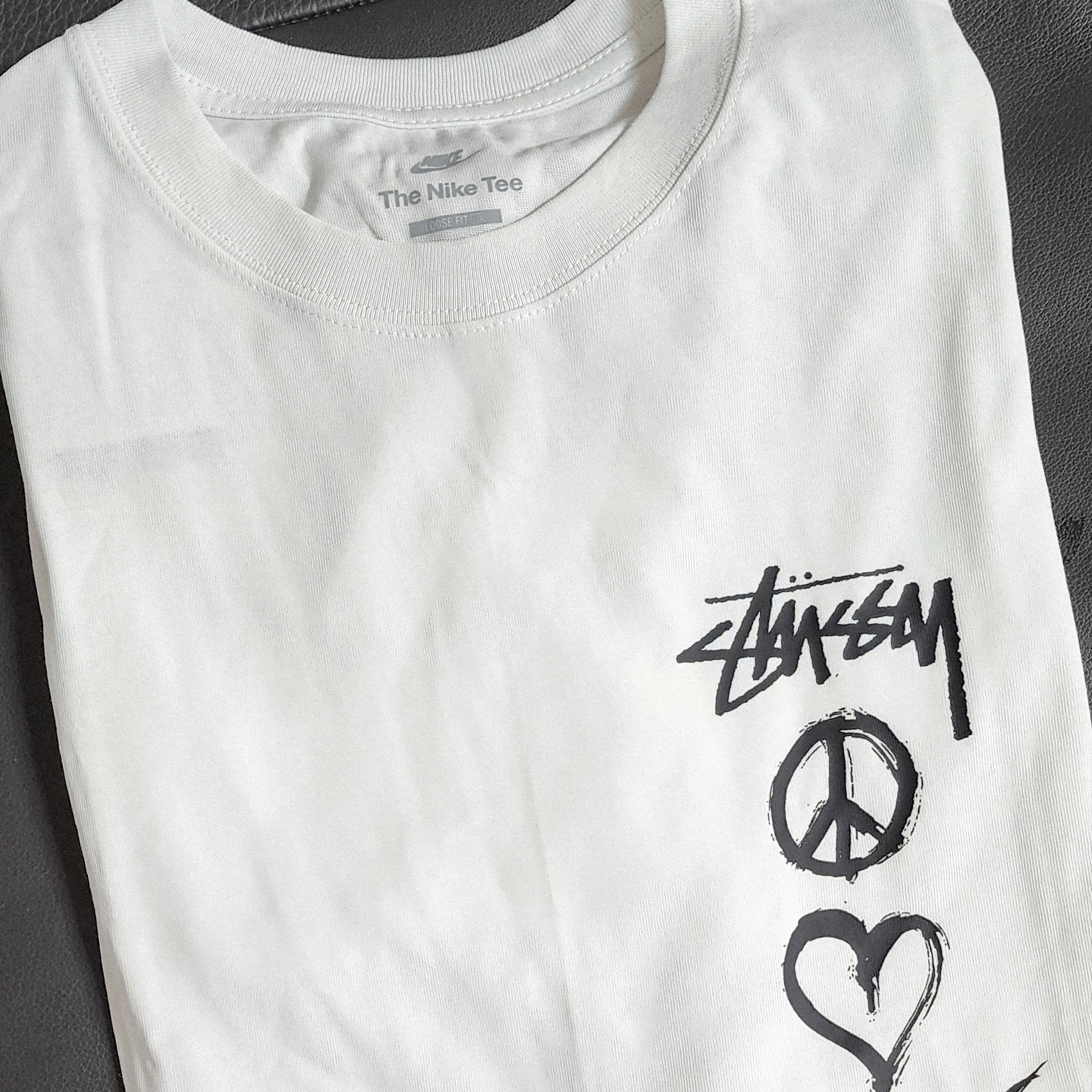 Nike x Stussy NRG RA T-Shirt Summit White (DM4942-121) 착용 스타일