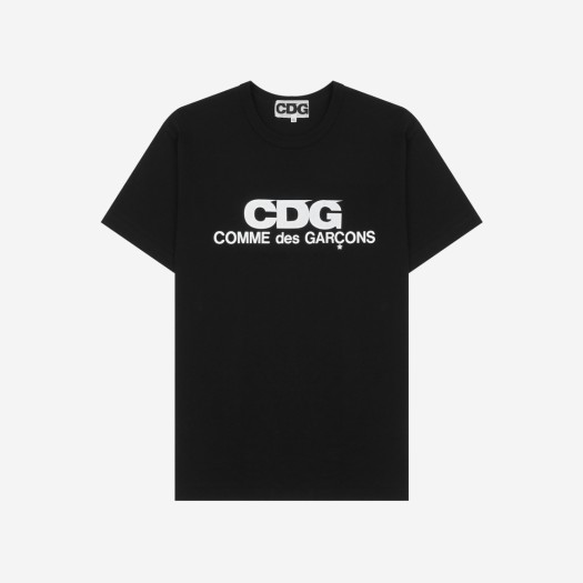 CDG 로고 티셔츠 블랙