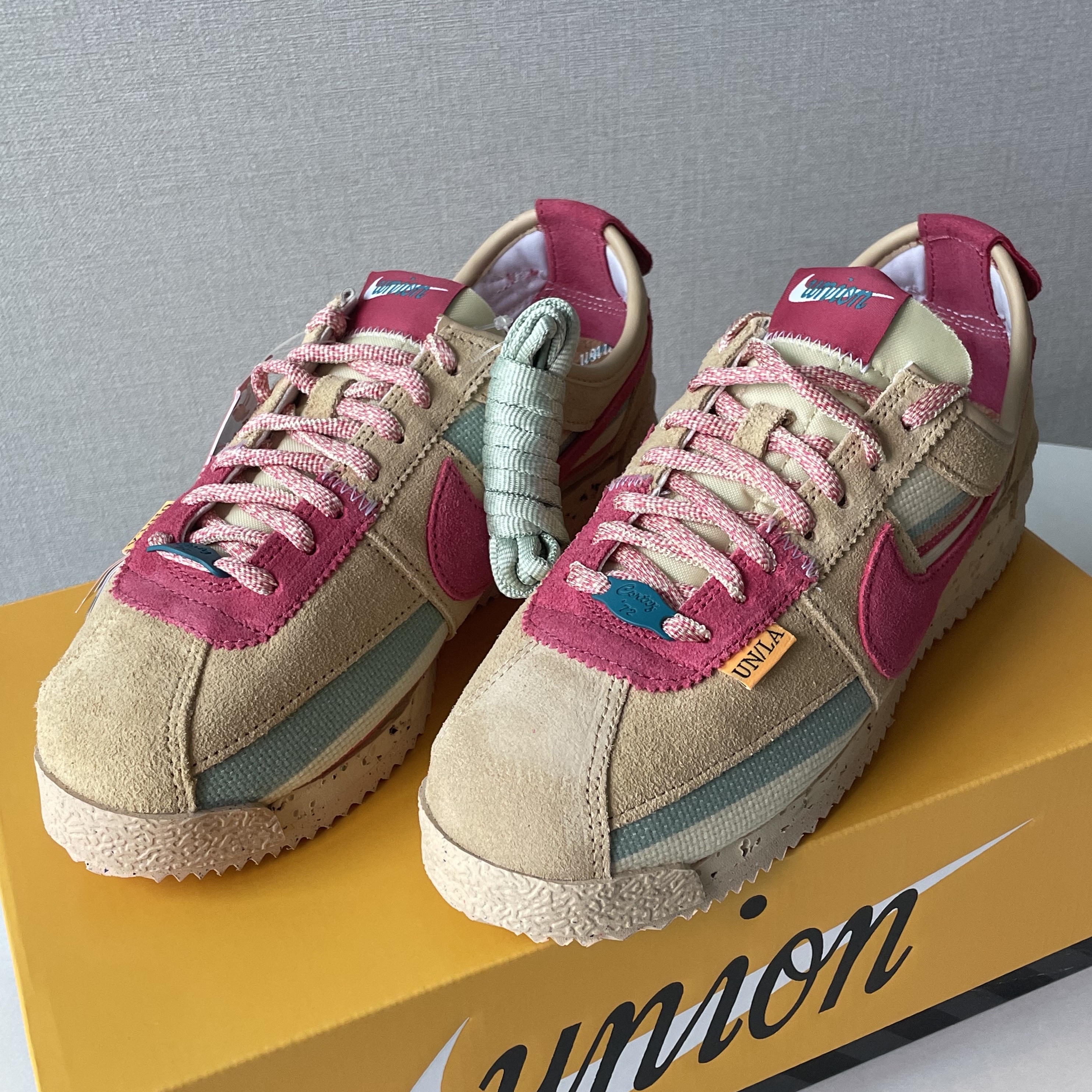 Nike x Union Cortez SP Sesame 착용 스타일 - 1