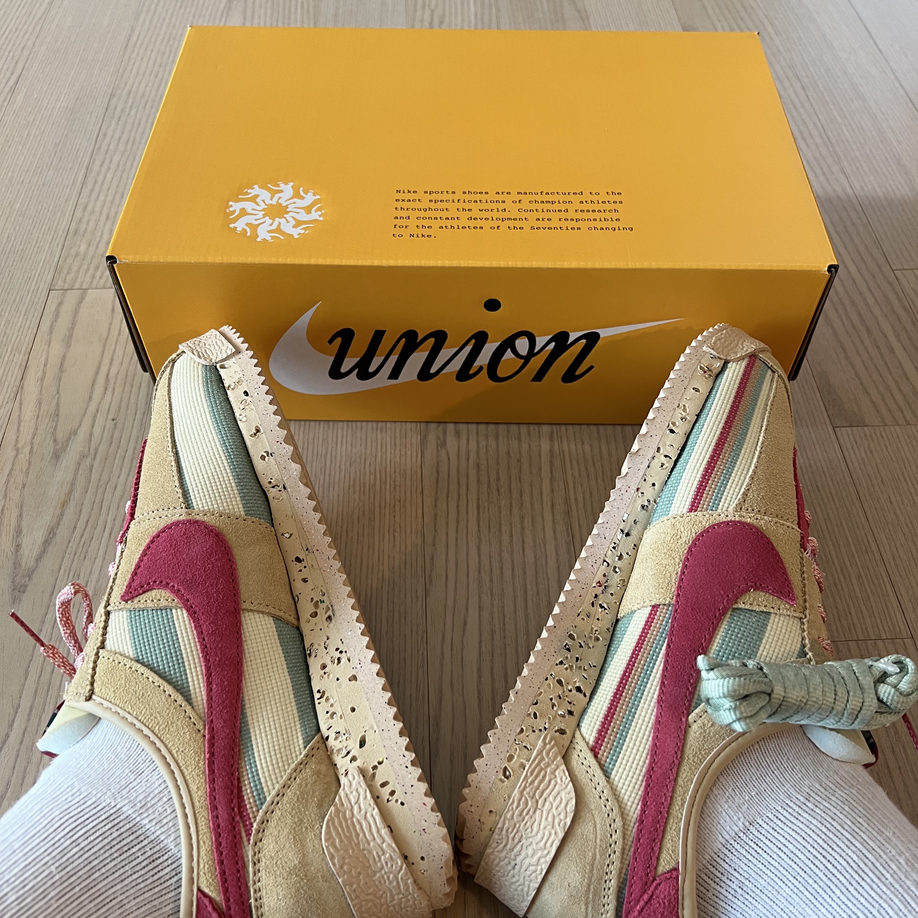 Nike x Union Cortez SP Sesame 착용 스타일 - 1