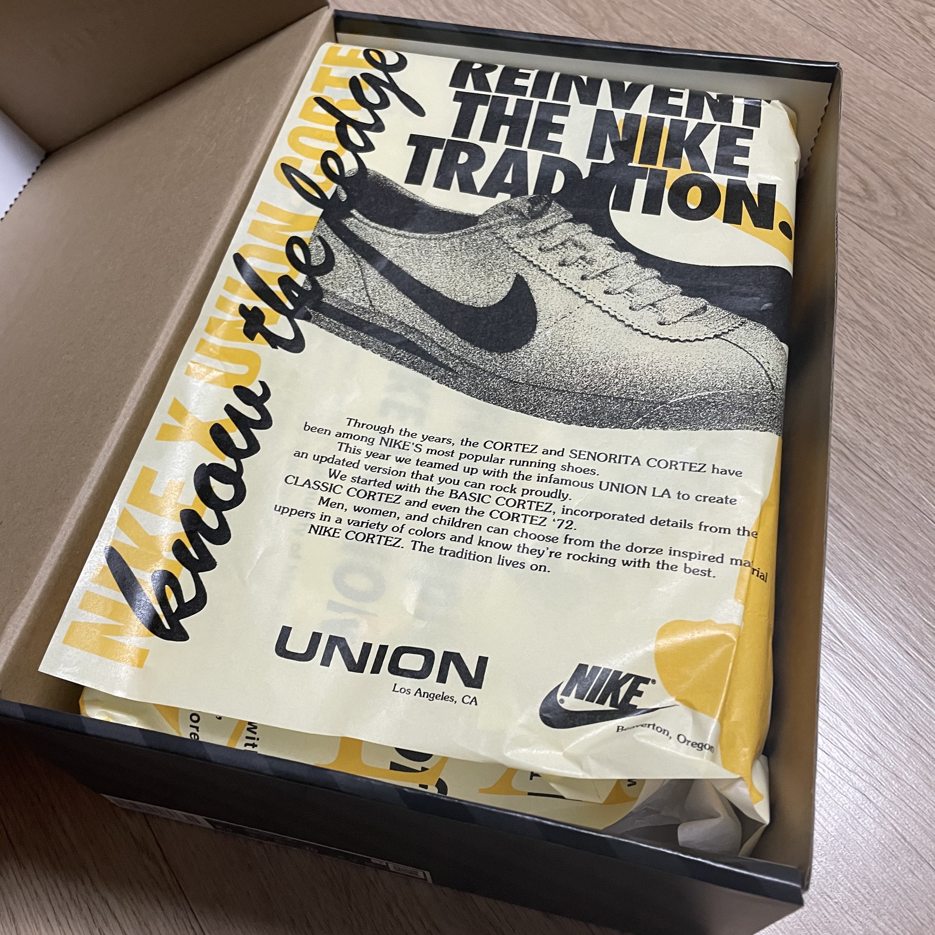 Nike x Union Cortez SP Sesame 착용 스타일 - 2