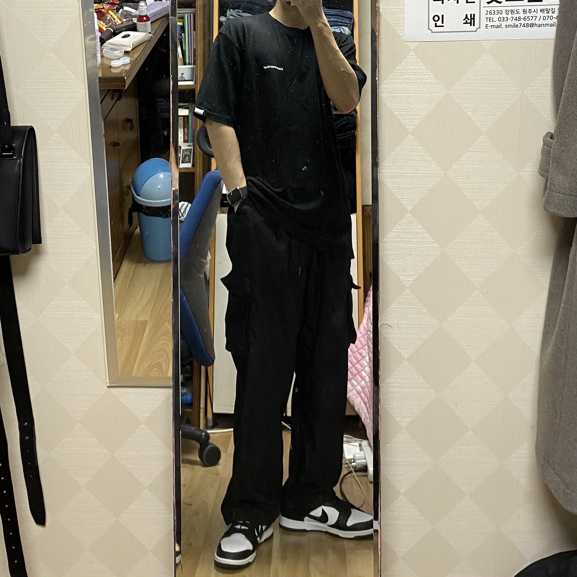 Nike Dunk Low Retro Black 착용 스타일