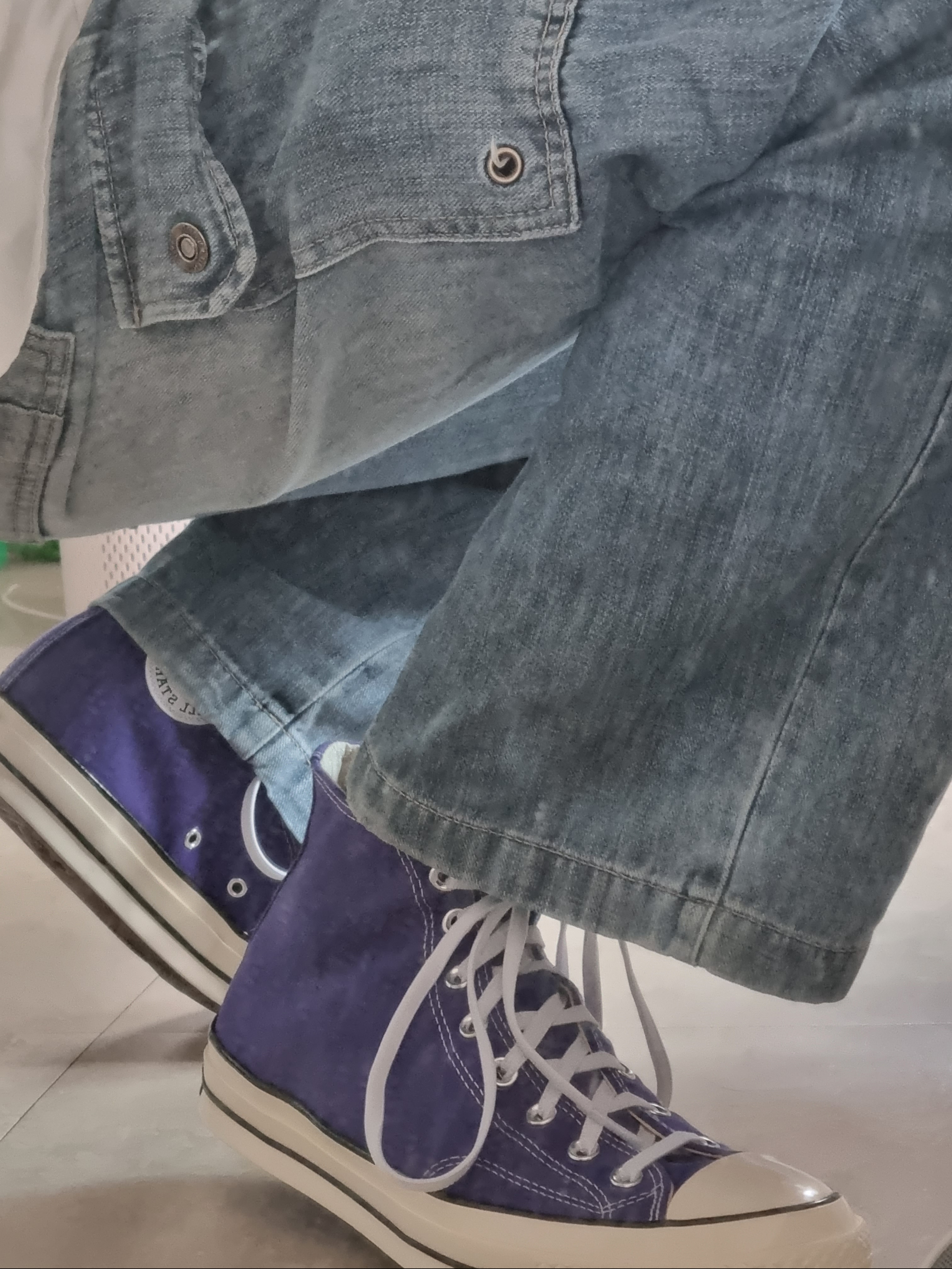 Converse Chuck 70 High Candy Grape 착용 스타일 - 1