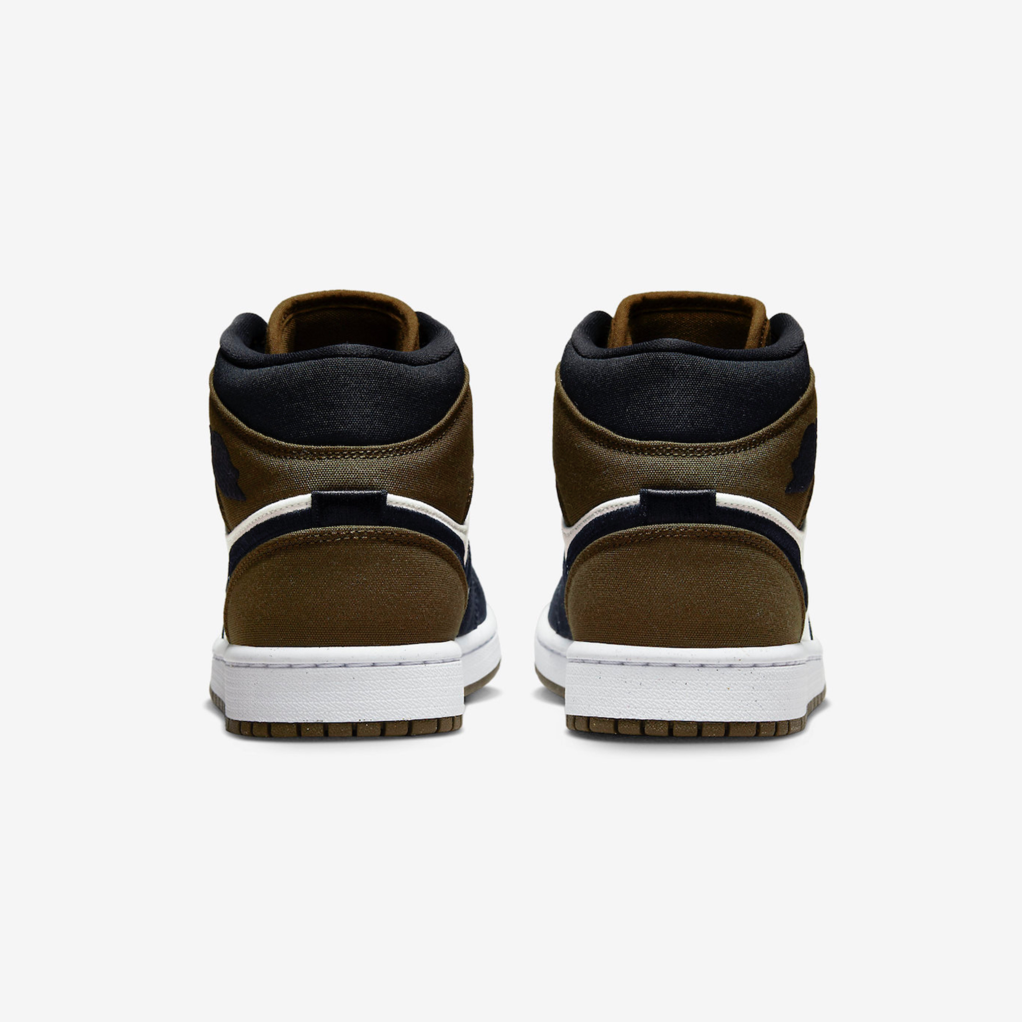 (W) Jordan 1 Mid SE Light Olive Black 착용 스타일 - 5
