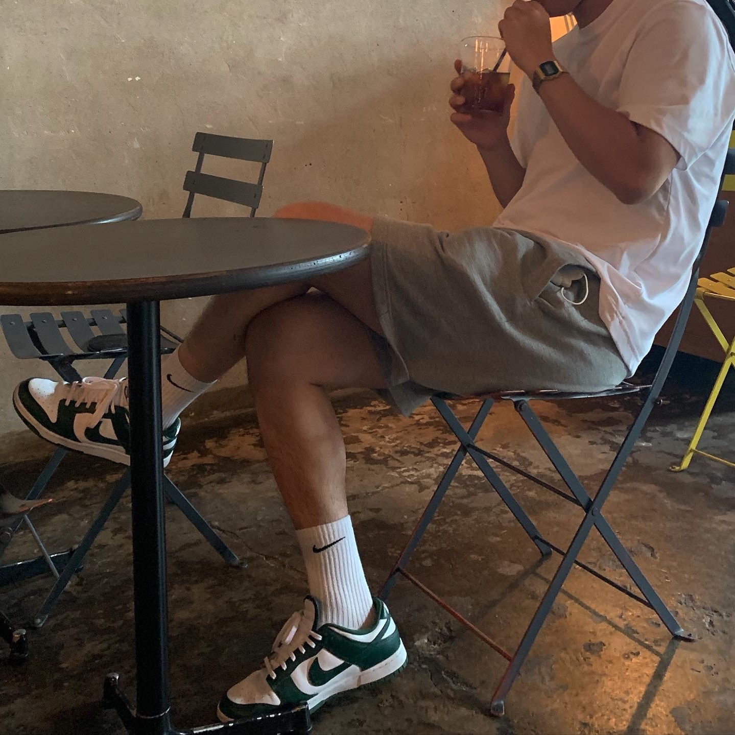 Nike Dunk Low Retro Varsity Green 착용 스타일