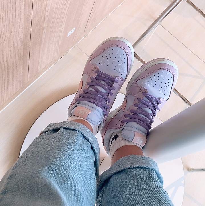 (W) Nike Dunk Low Atmosphere Pink 착용 스타일