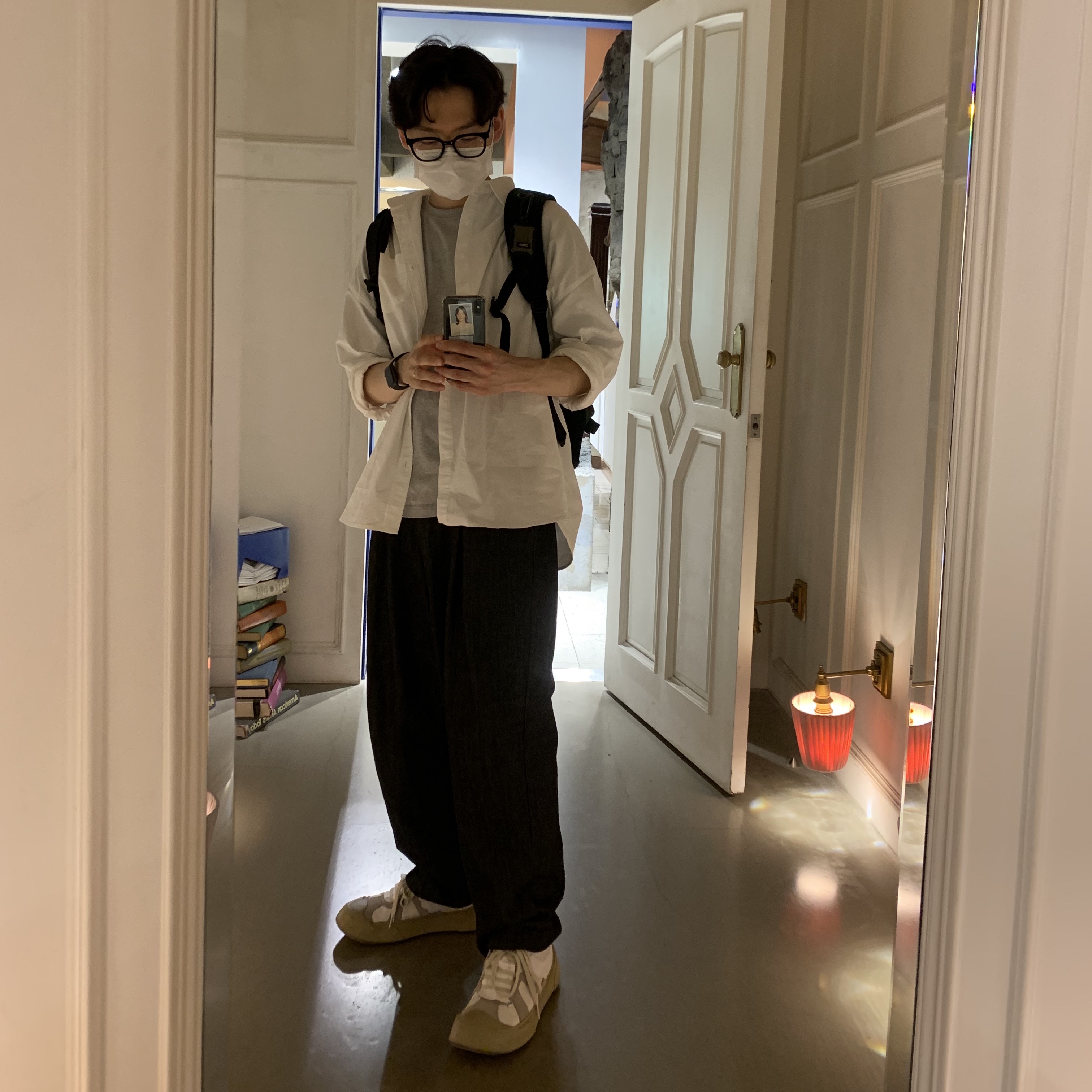 Camper x Ader Error Proto-240-S Cinder German Shoes 착용 스타일