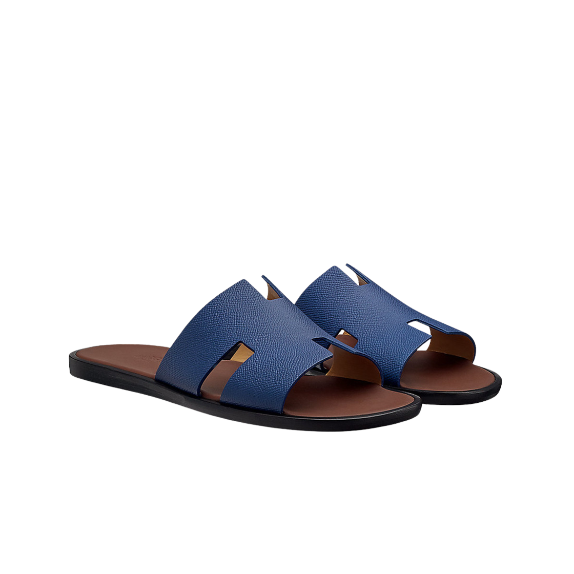 에르메스 이즈미르 샌들 앱송 & 블루 잉크 마론 아카쥬(Hermes Izmir Sandal Epsom & Bleu Encre Marron Acajou) - 2