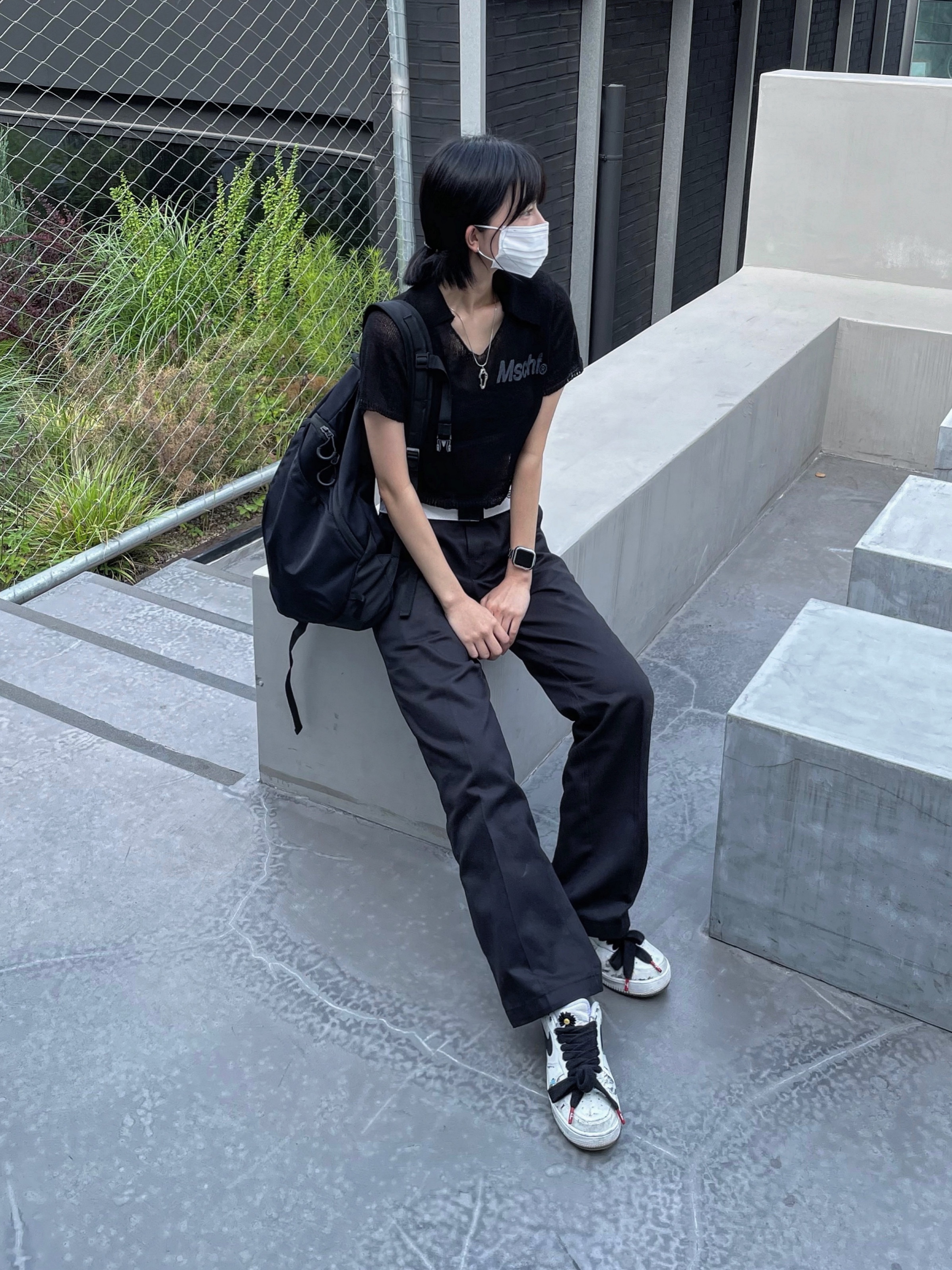 Nike x Peaceminusone Air Force 1 Low Para-Noise 2.0 착용 스타일