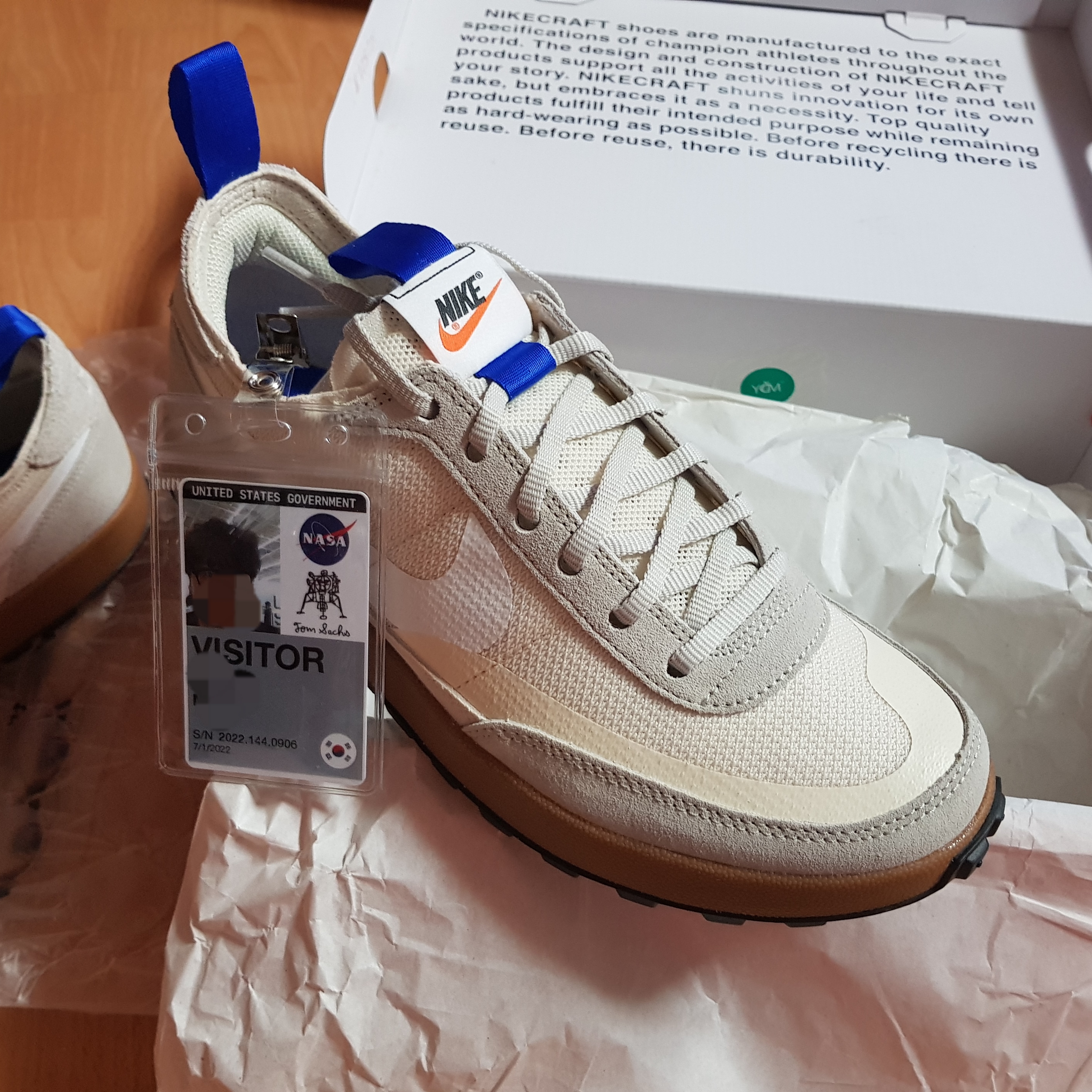 Nike x Tom Sachs General Purpose Shoe Light Cream 착용 스타일 - 1