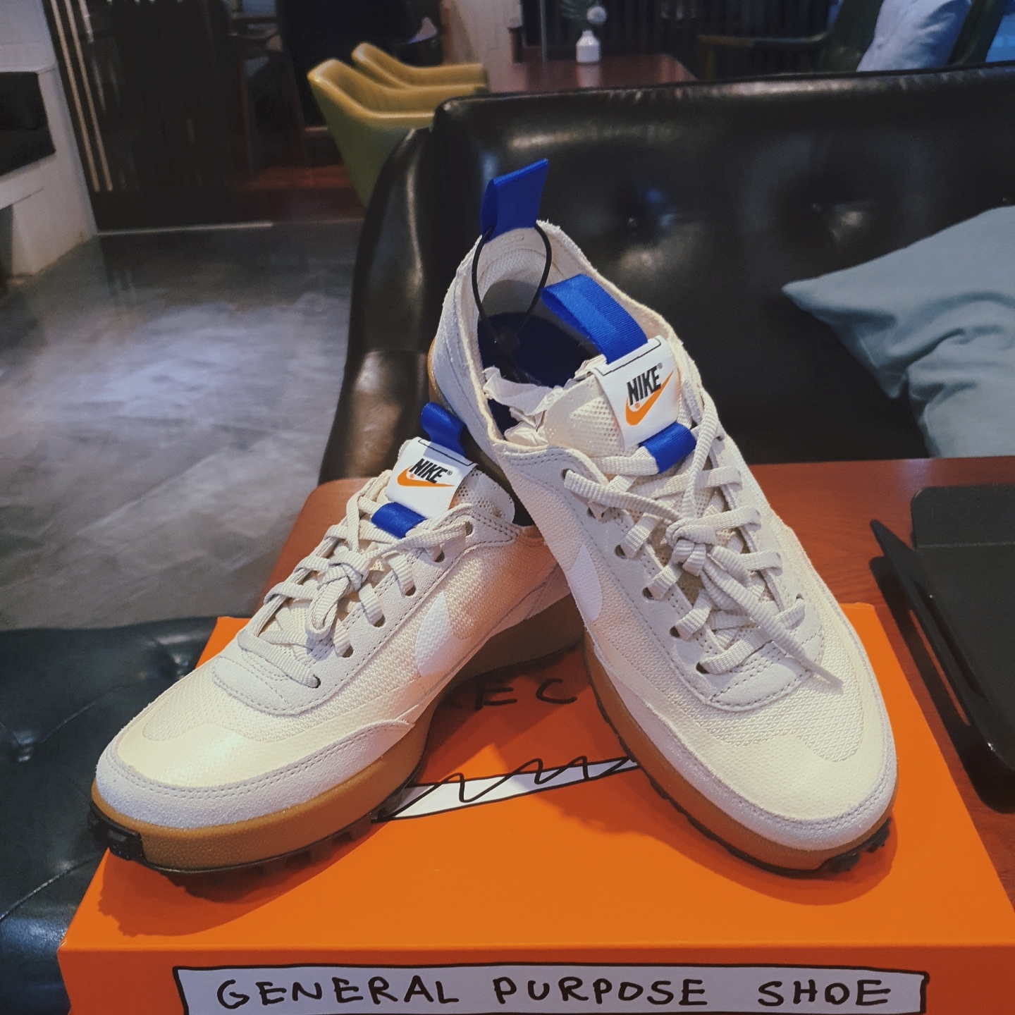 Nike x Tom Sachs General Purpose Shoe Light Cream 착용 스타일 - 4