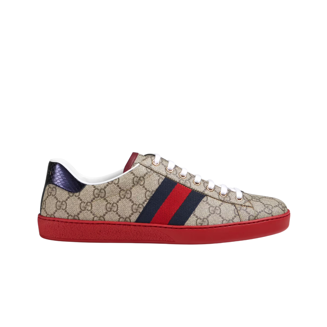 구찌 에이스 GG 스니커즈 베이지 에보니(Gucci Ace GG Sneakers Beige Ebony) - 1