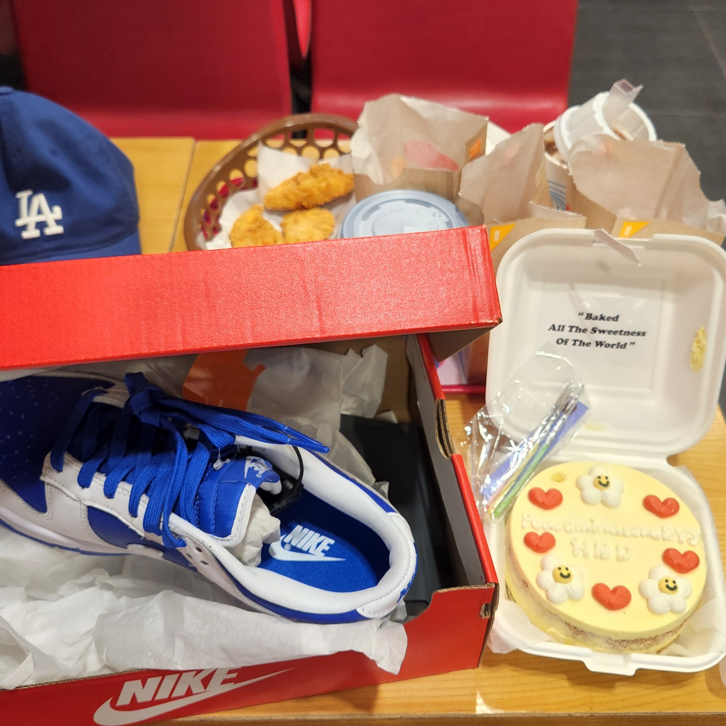 Nike Dunk Low Retro Racer Blue and White 착용 스타일