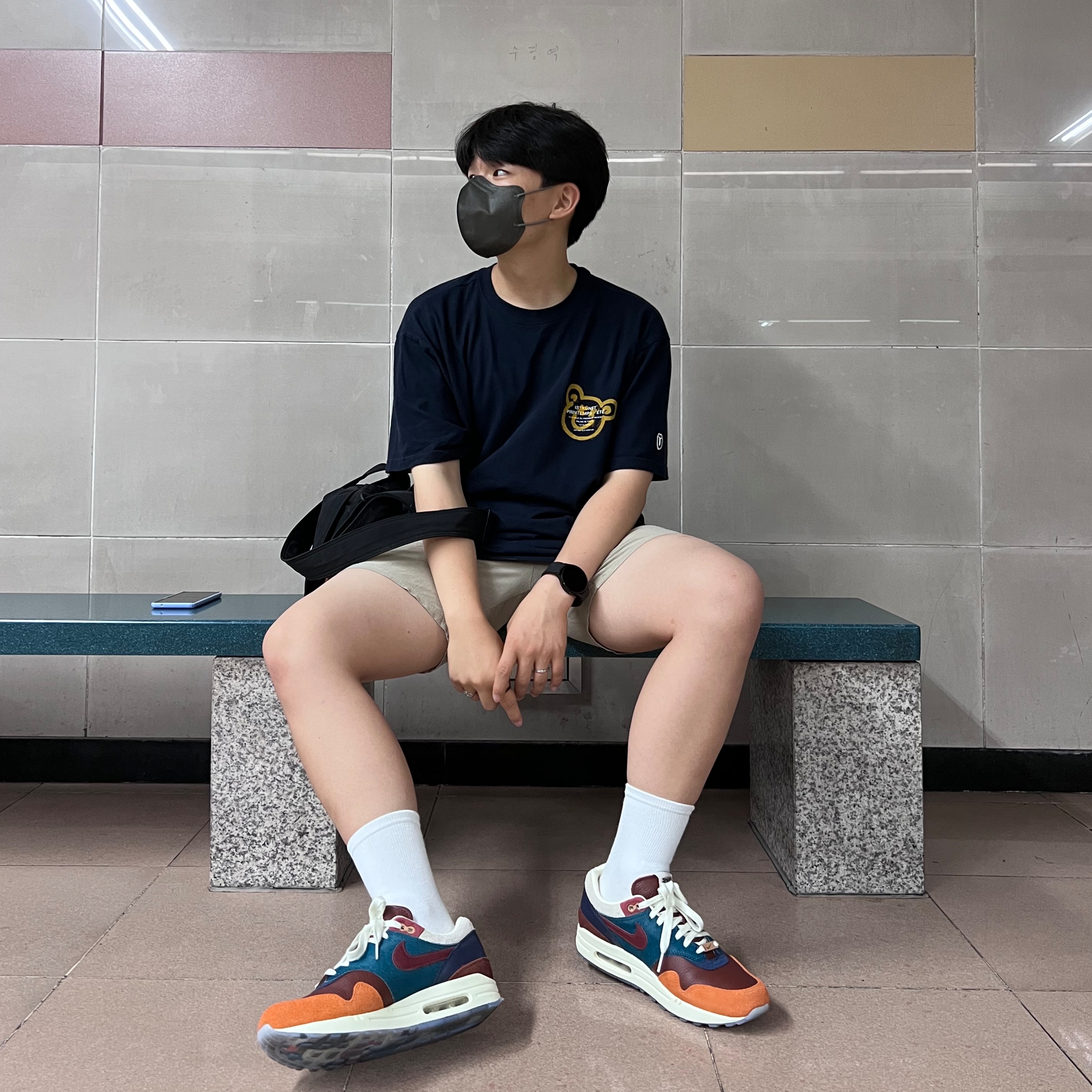 Nike x Kasina Air Max 1 SP Won-Ang Orange 착용 스타일