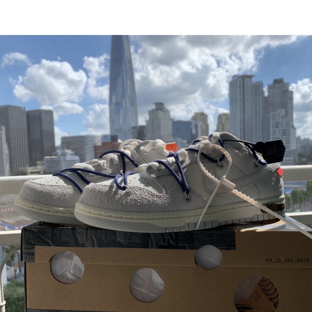 Nike x Off-White Dunk Low The 50 - Lot 18 착용 스타일