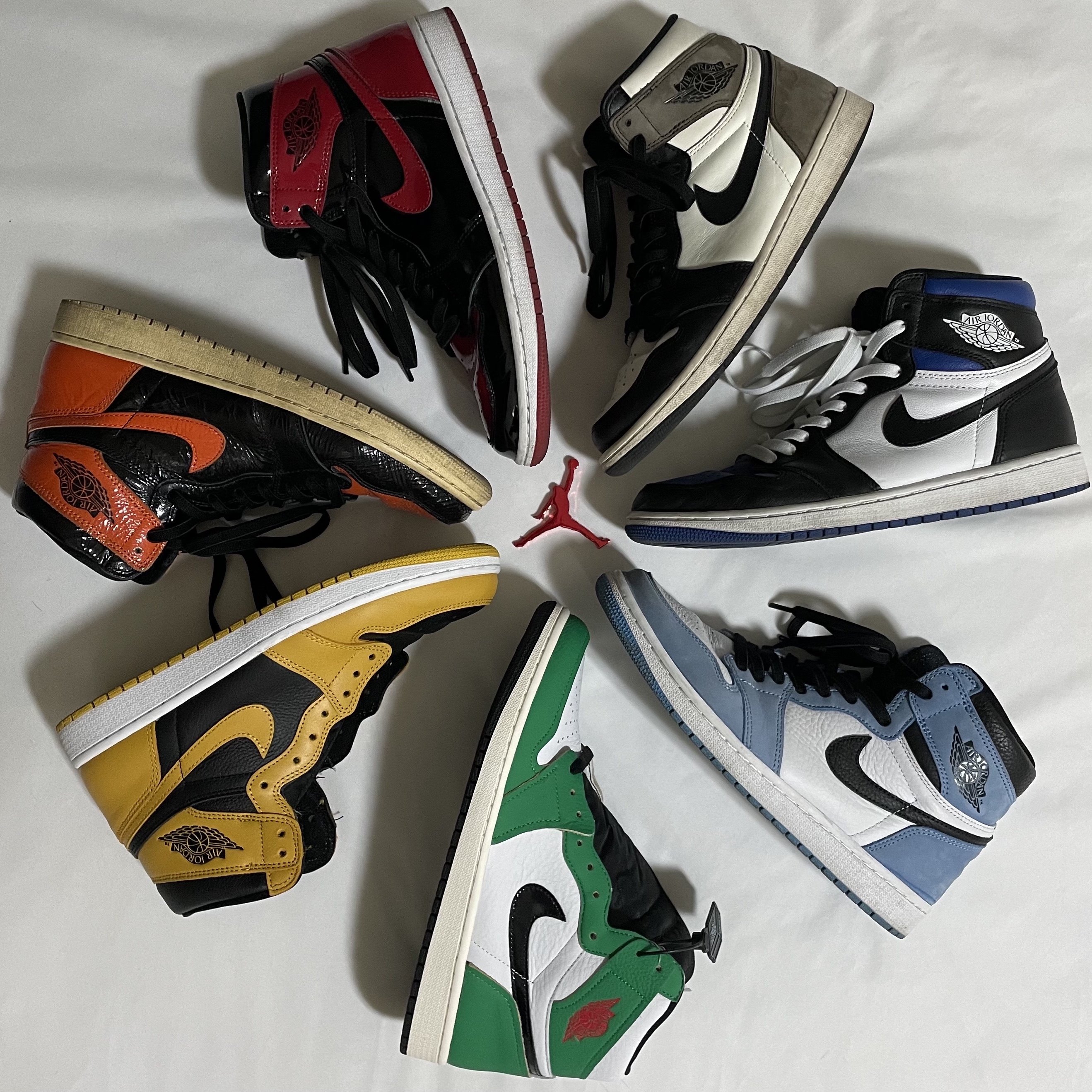 Jordan 1 Retro High OG University Blue, Jordan 1 Retro High OG Royal Toe 착용 스타일