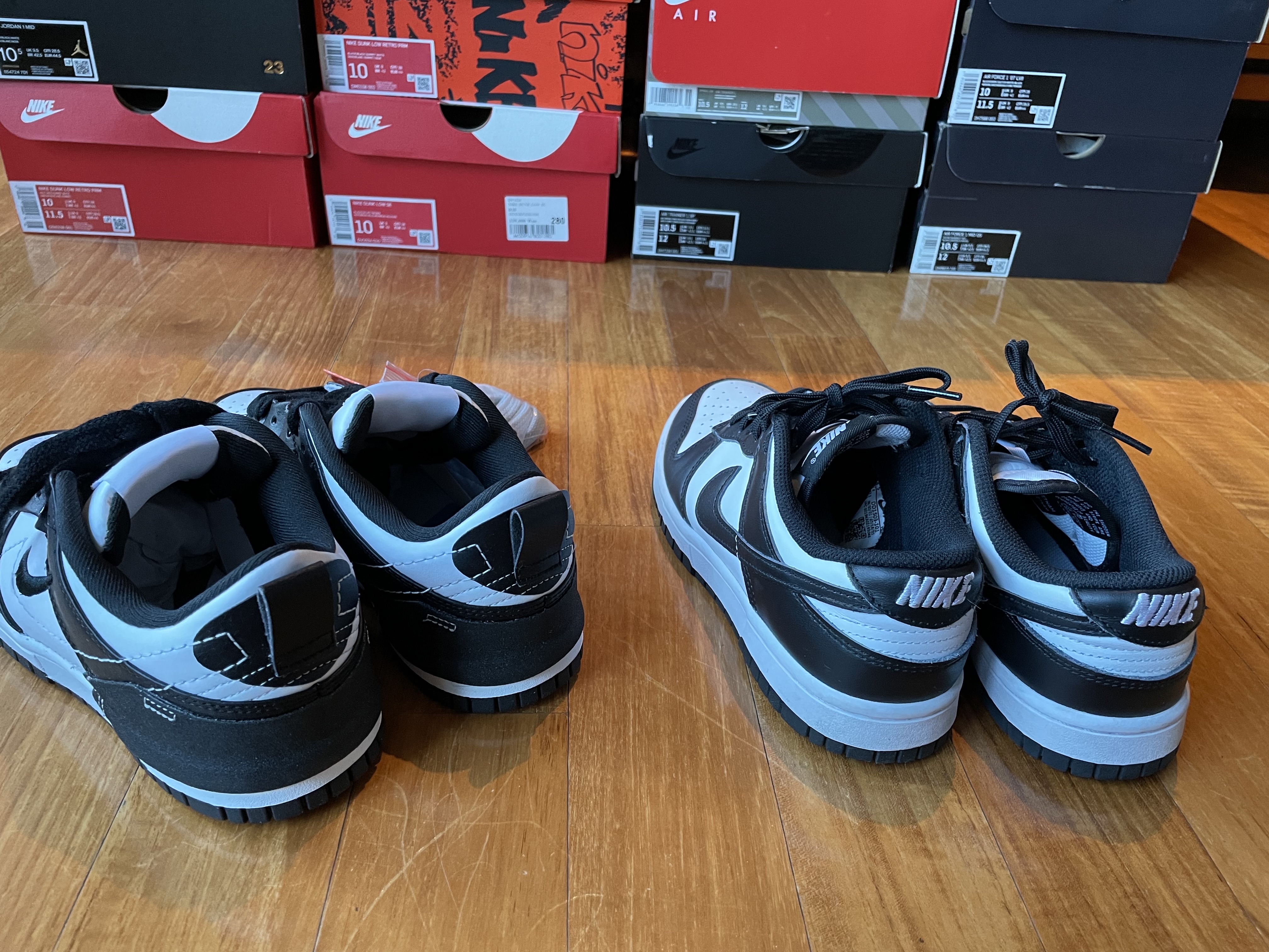 (W) Nike Dunk Low Disrupt 2 Black White, (W) Nike Dunk Low Black 착용 스타일 - 3