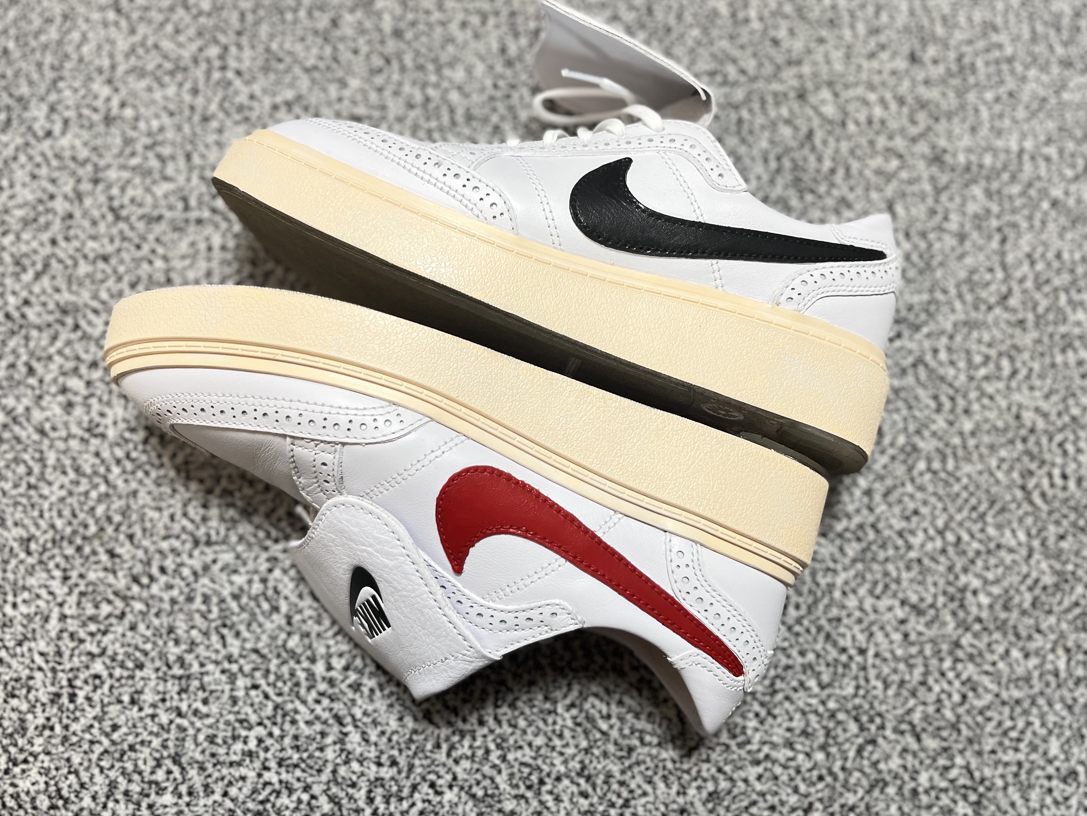 Nike x Peaceminusone Kwondo1 White 착용 스타일 - 4