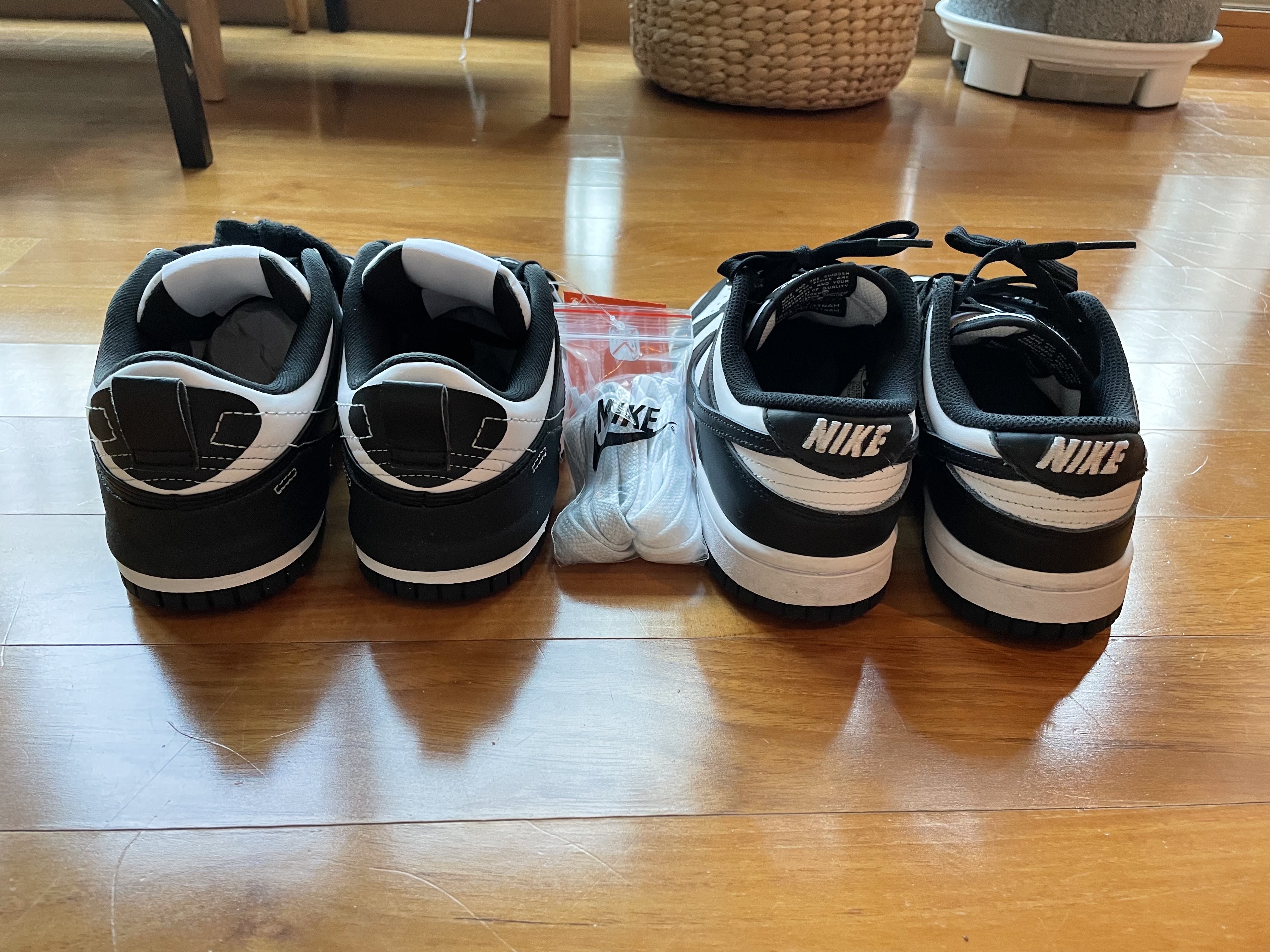 (W) Nike Dunk Low Disrupt 2 Black White, (W) Nike Dunk Low Black 착용 스타일 - 5