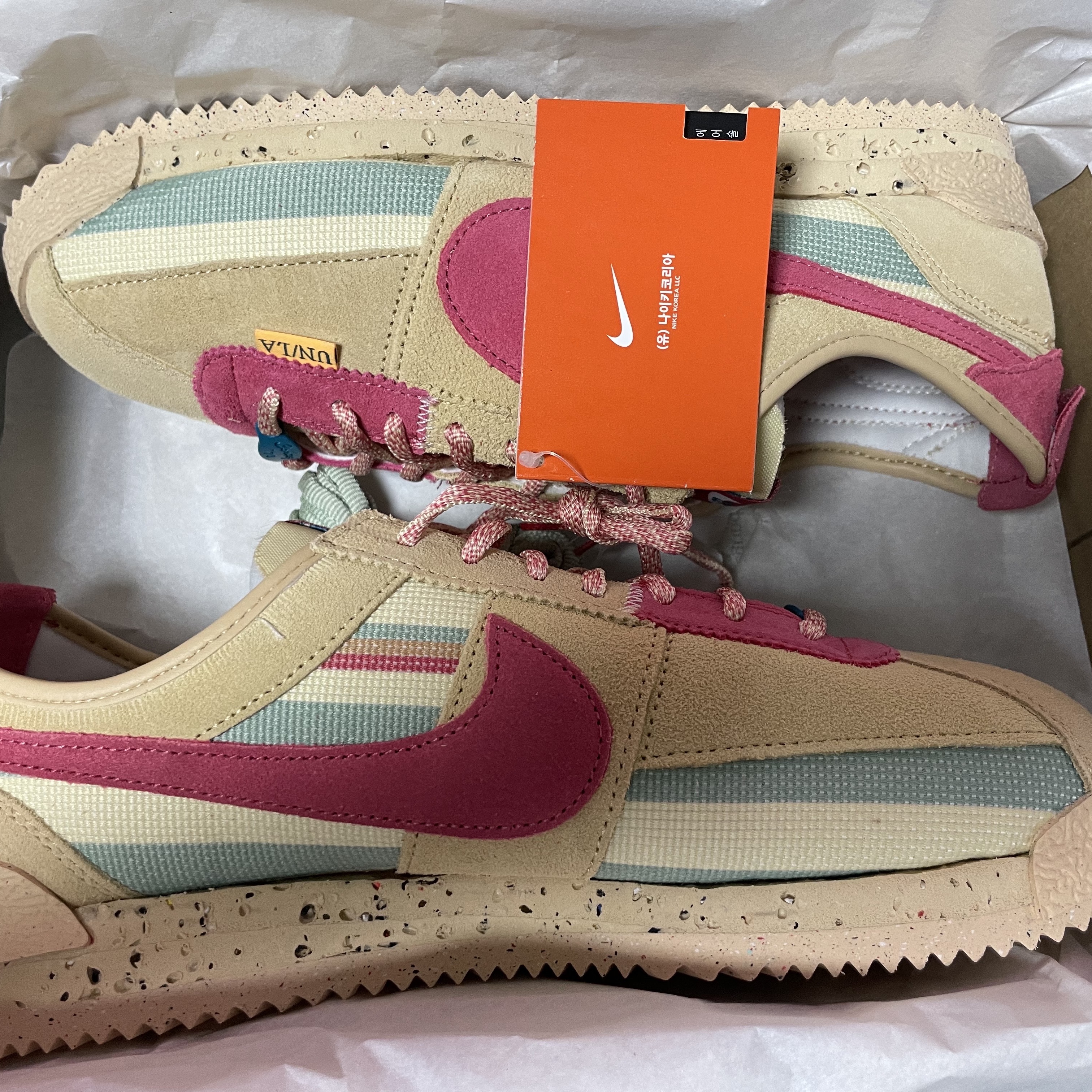 Nike x Union Cortez SP Sesame 착용 스타일 - 1