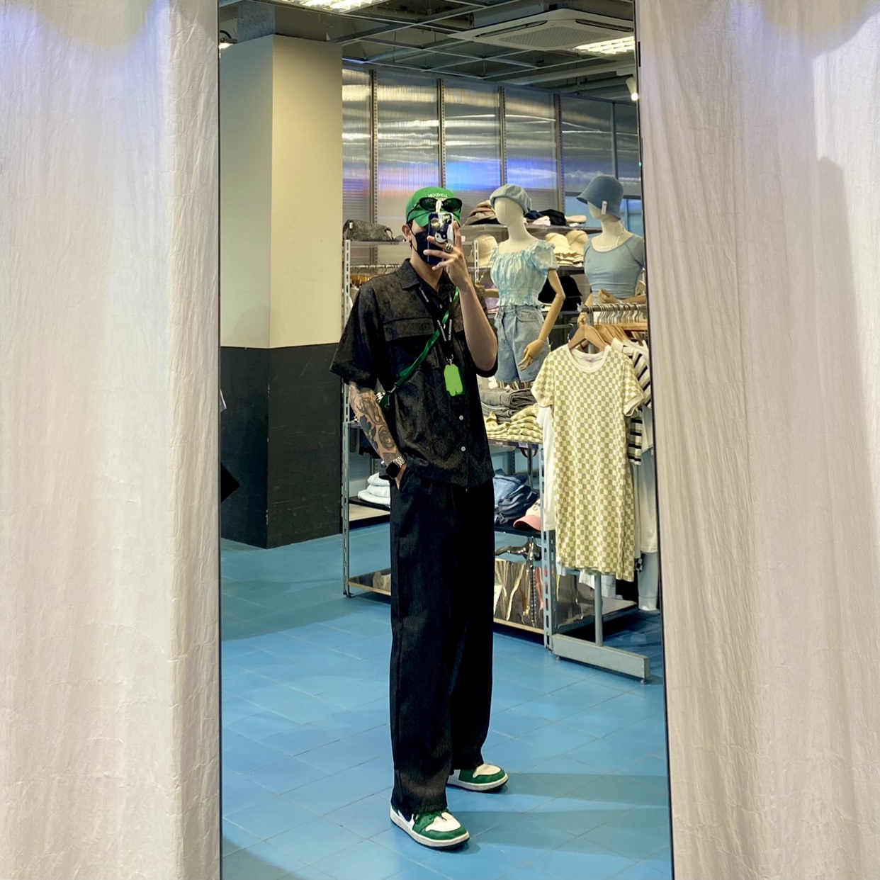 Jordan 1 Low Pine Green 착용 스타일