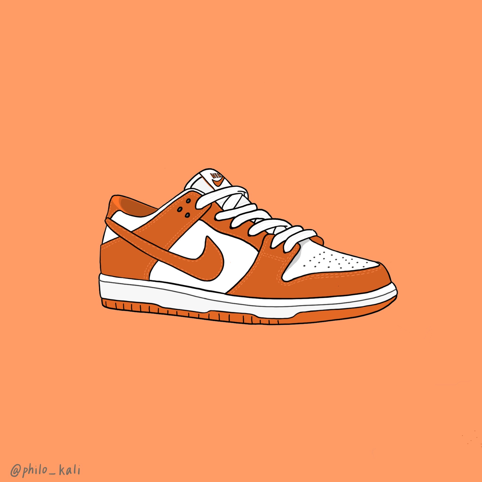 Nike SB Zoom Dunk Low Pro Circuit Orange 착용 스타일