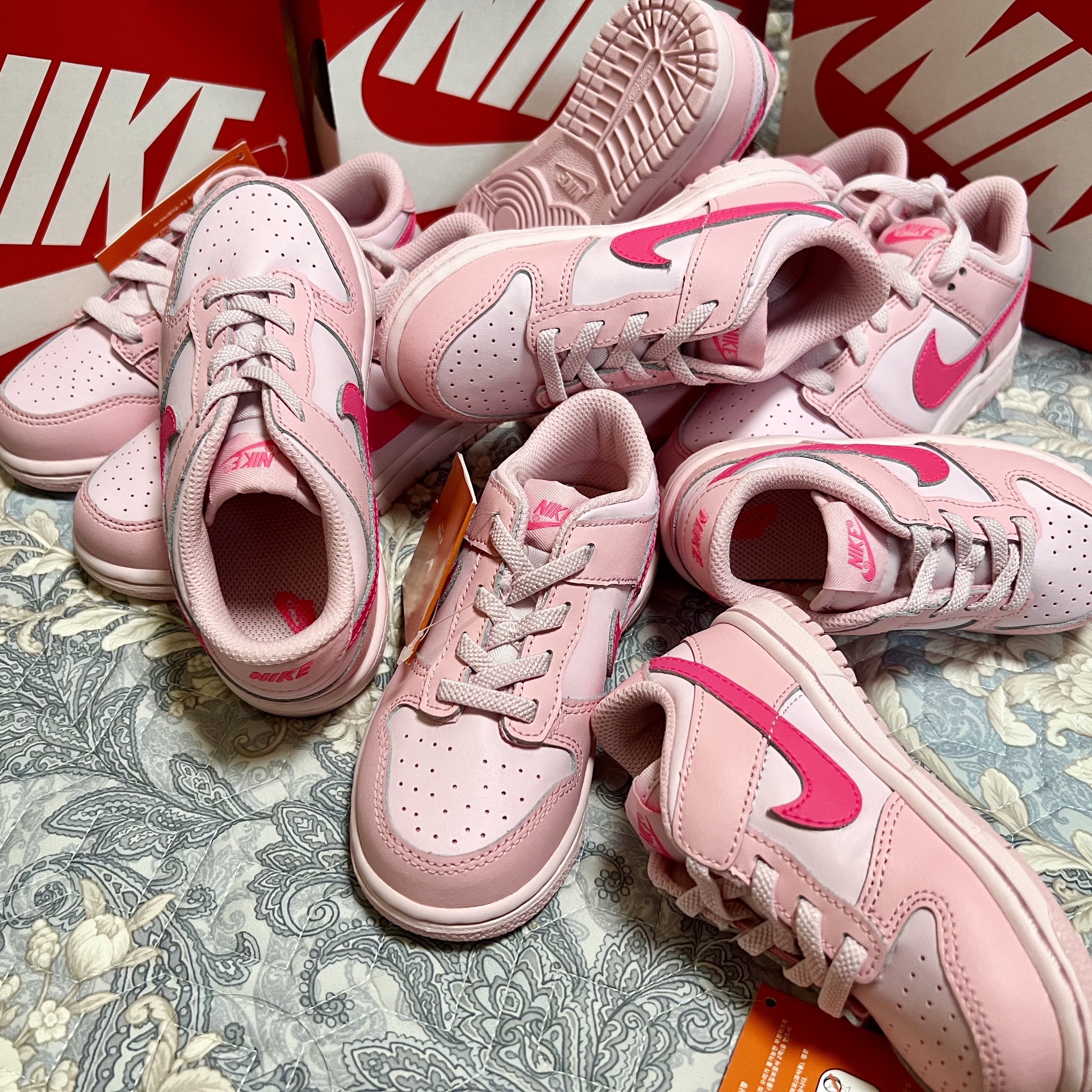(TD) Nike Dunk Low Triple Pink, (PS) Nike Dunk Low Triple Pink 착용 스타일 - 2