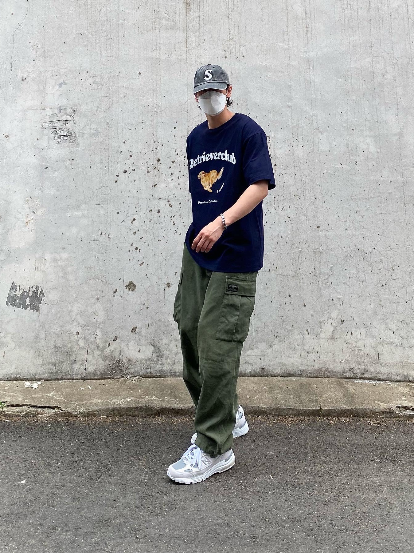 New Balance 992 Made in USA White Silver, Supreme Pigment Print S Logo 6-Panel Black - 20SS 착용 스타일 - 2