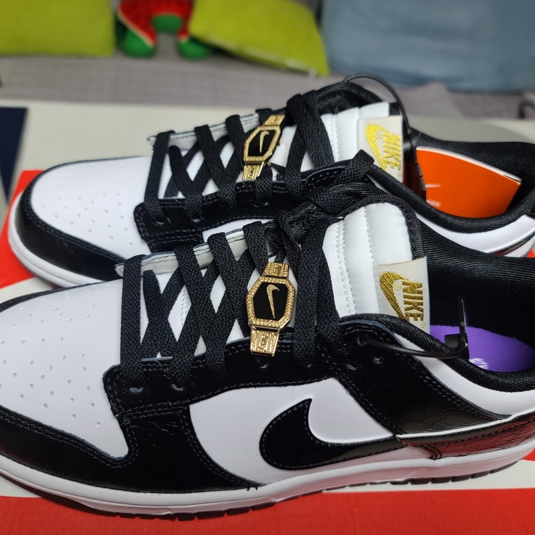 Nike Dunk Low Retro SE Black 착용 스타일 - 1
