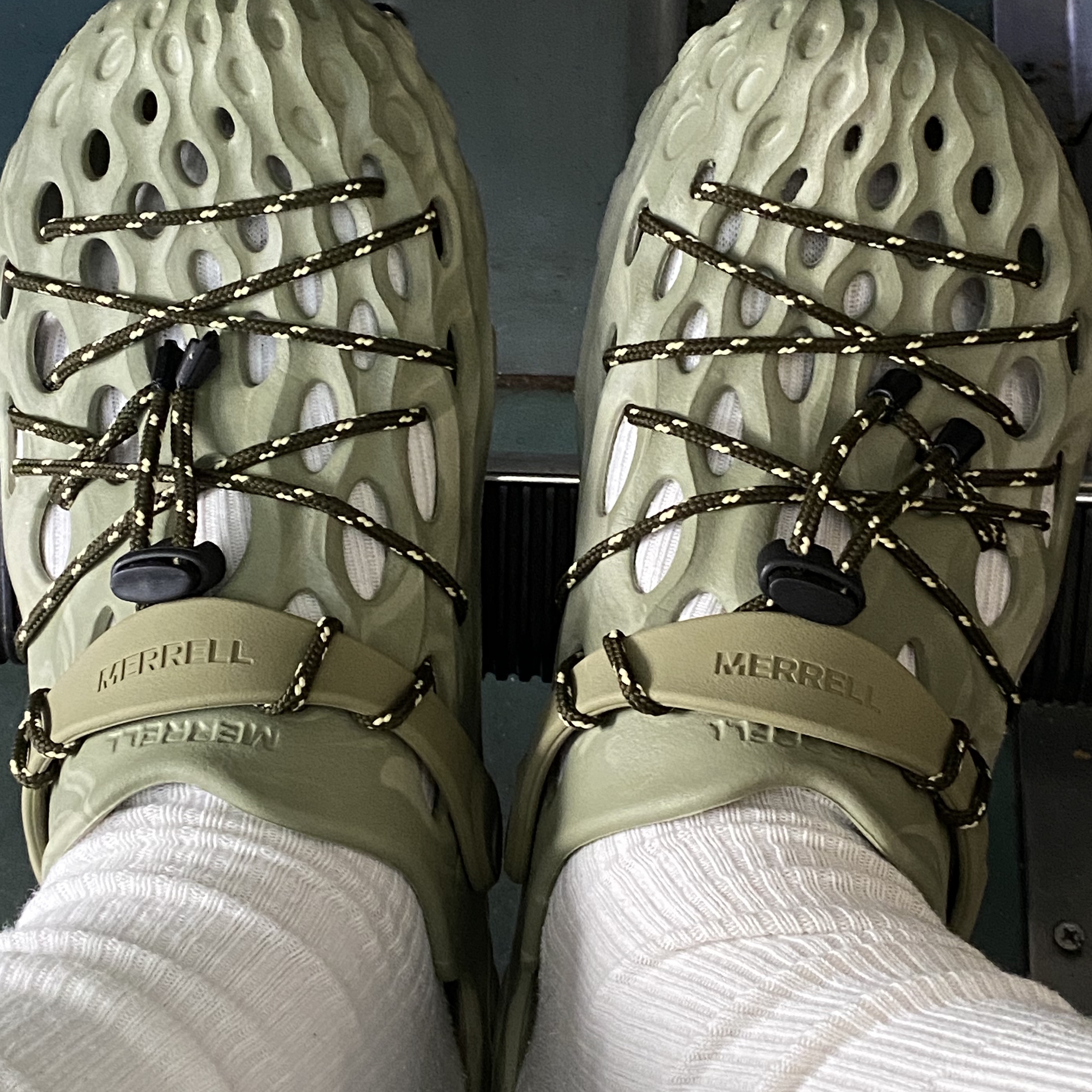 Merrell x LMC Hydro Moc Olive, Merrell Hydro Moc Boulder 착용 스타일