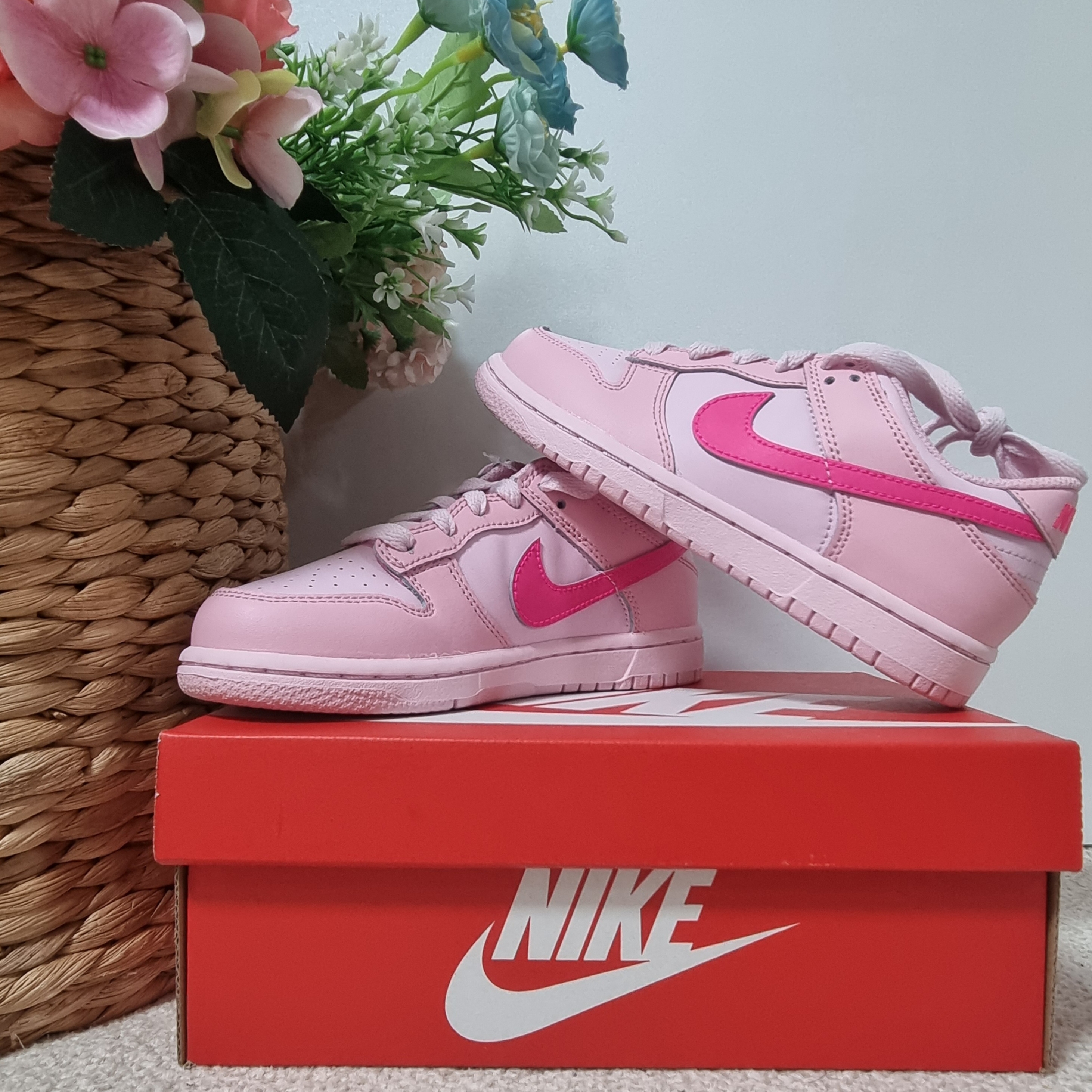 (PS) Nike Dunk Low Triple Pink 착용 스타일