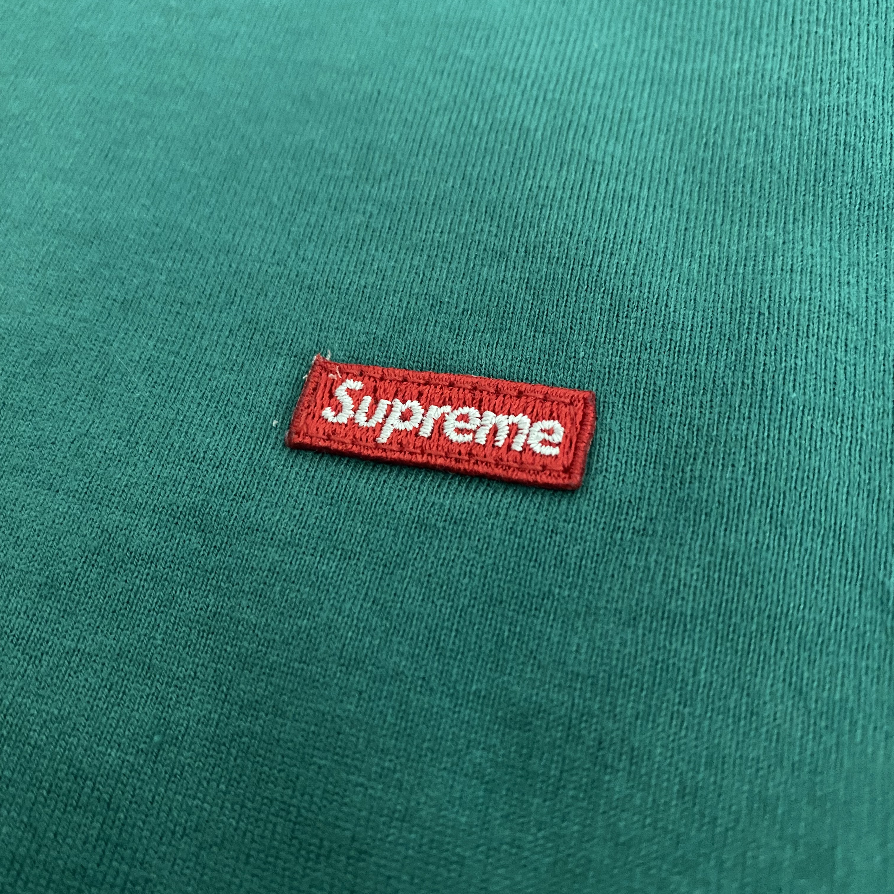 Supreme Small Box L/S T-Shirt Teal - 22SS 착용 스타일