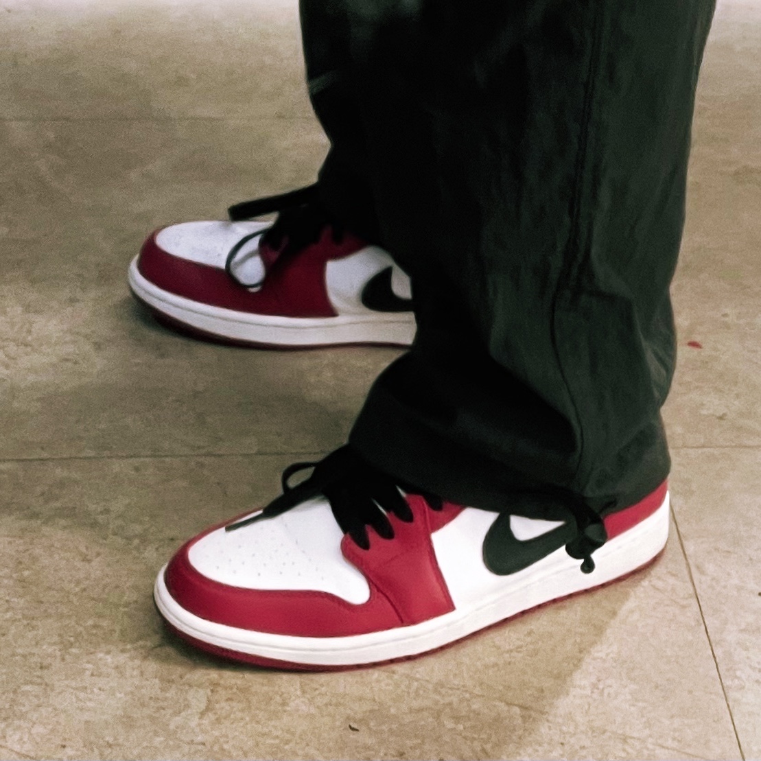 Jordan 1 Low Gym Red White 착용 스타일