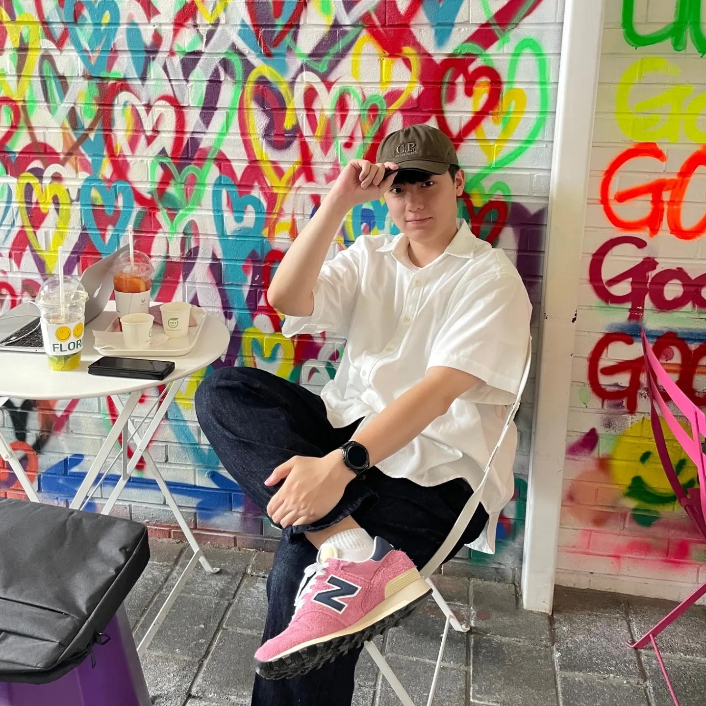 New Balance x Aime Leon Dore 1300 Dusty Pink 착용 스타일 - 1