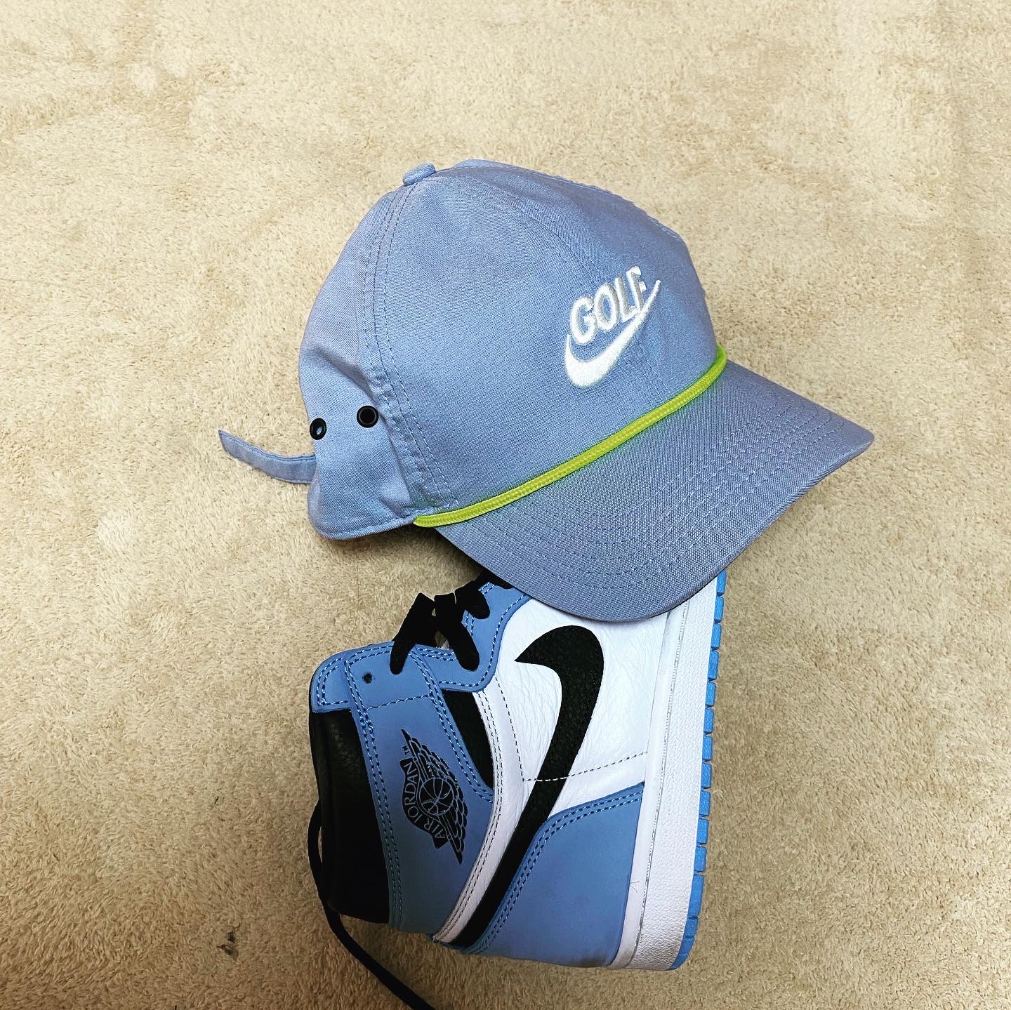 Jordan 1 Retro High OG University Blue 착용 스타일 - 4