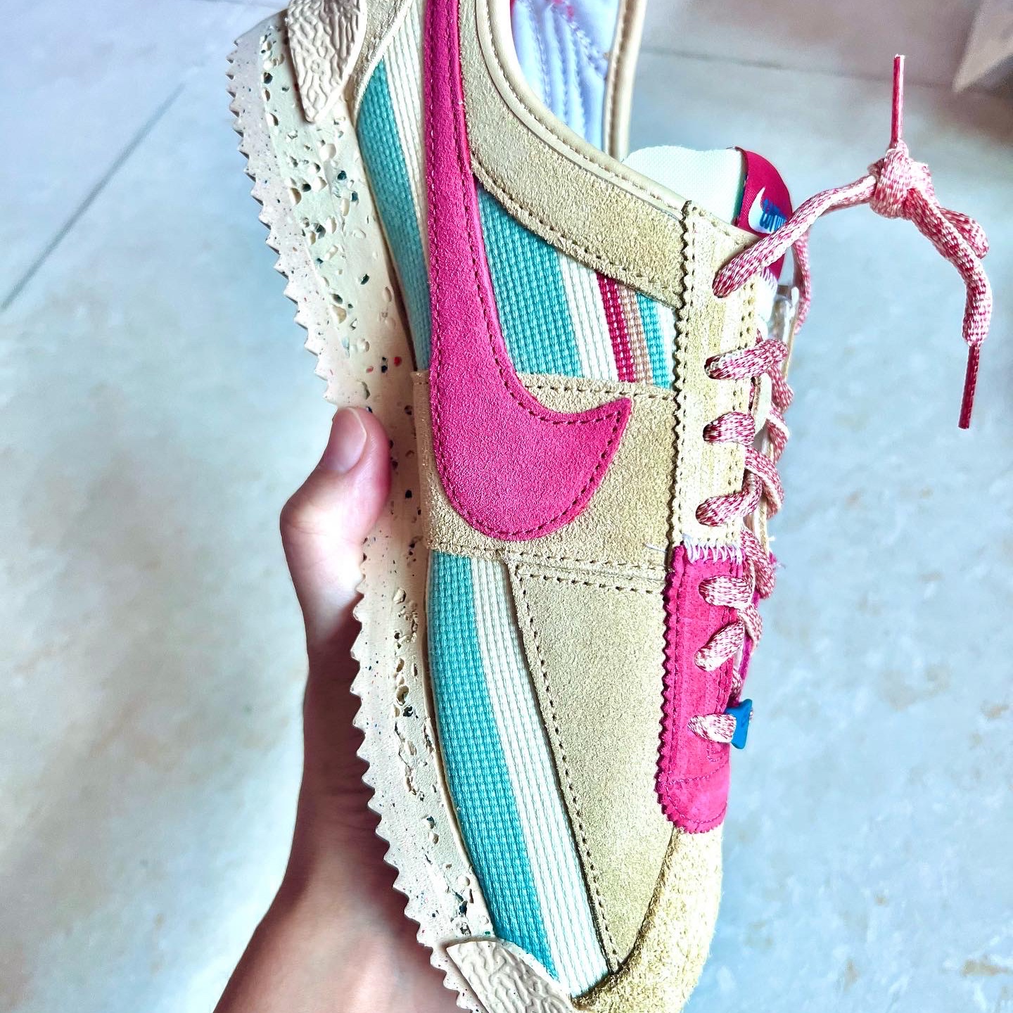 Nike x Union Cortez SP Sesame 착용 스타일 - 1