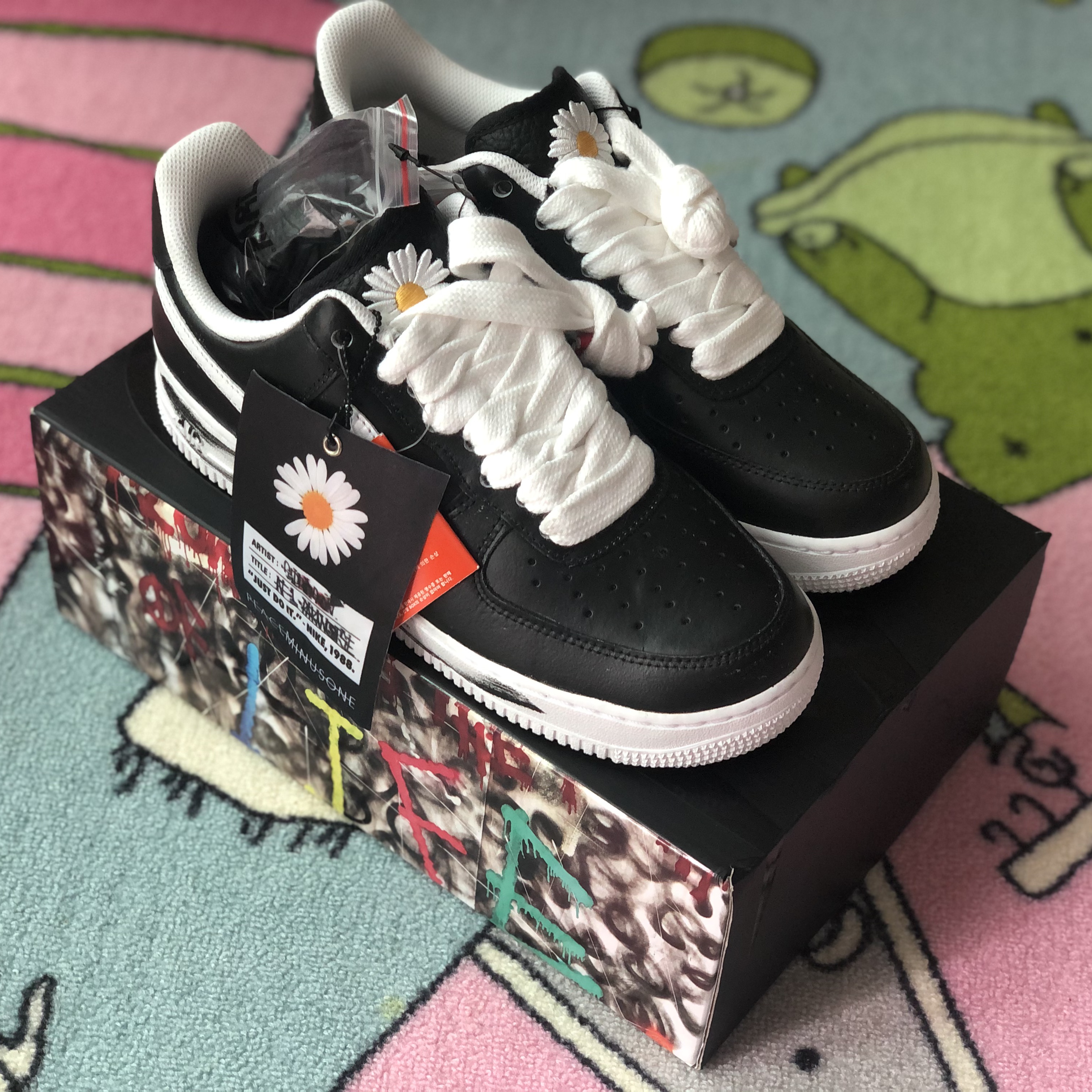 Nike x Peaceminusone Air Force 1 Low Para-Noise 착용 스타일