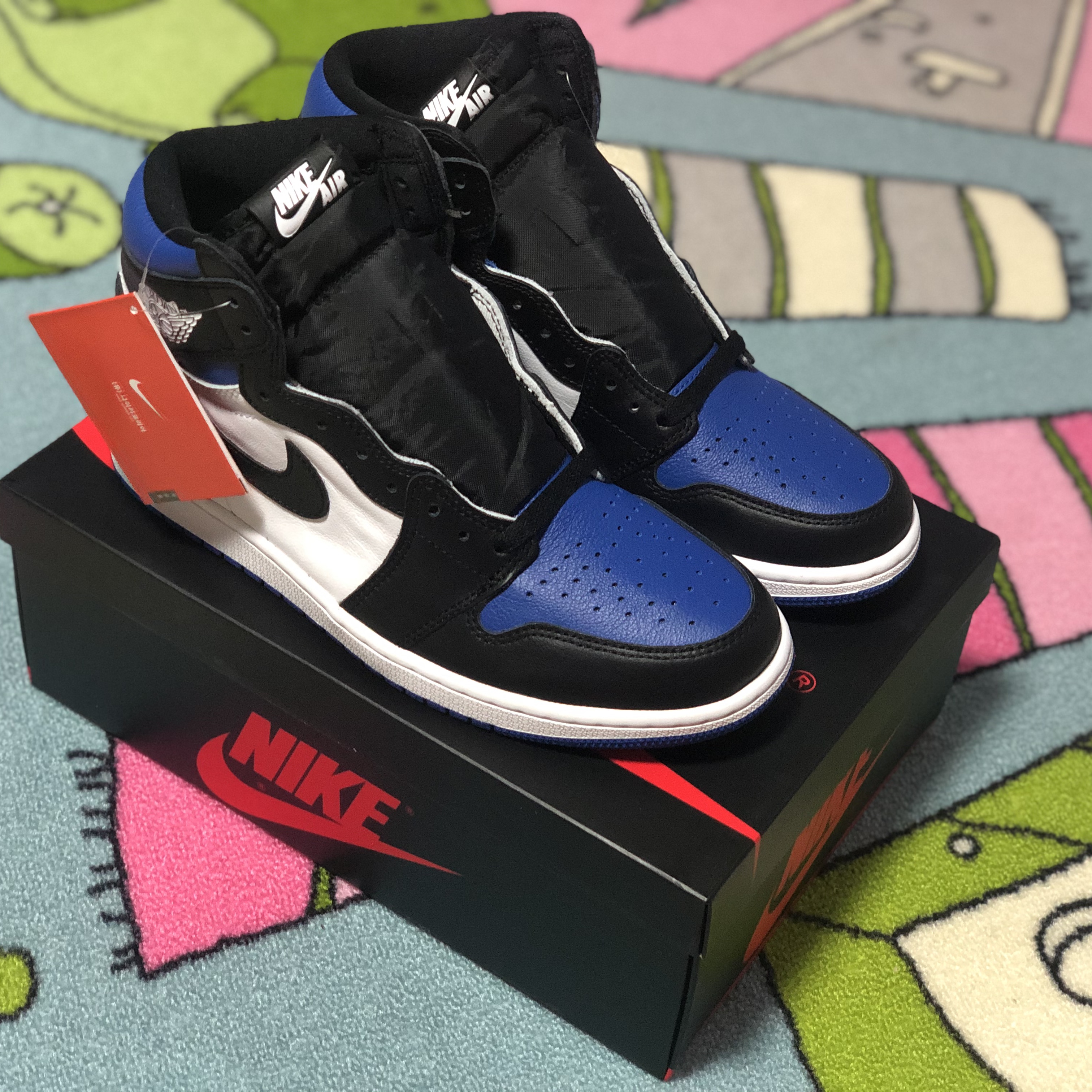Jordan 1 Retro High OG Royal Toe 착용 스타일