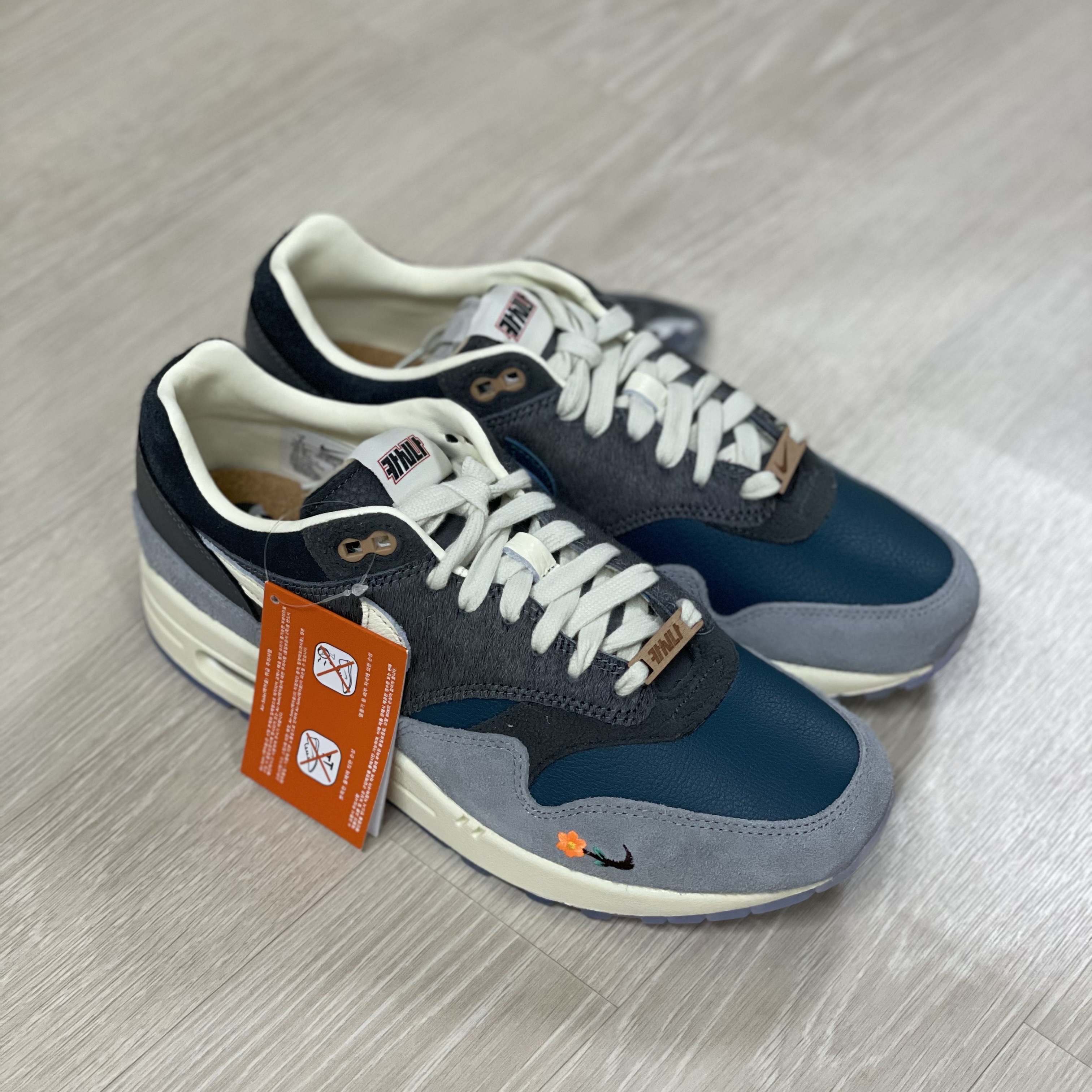 Nike x Kasina Air Max 1 SP Won-Ang Particle Grey 착용 스타일 - 1