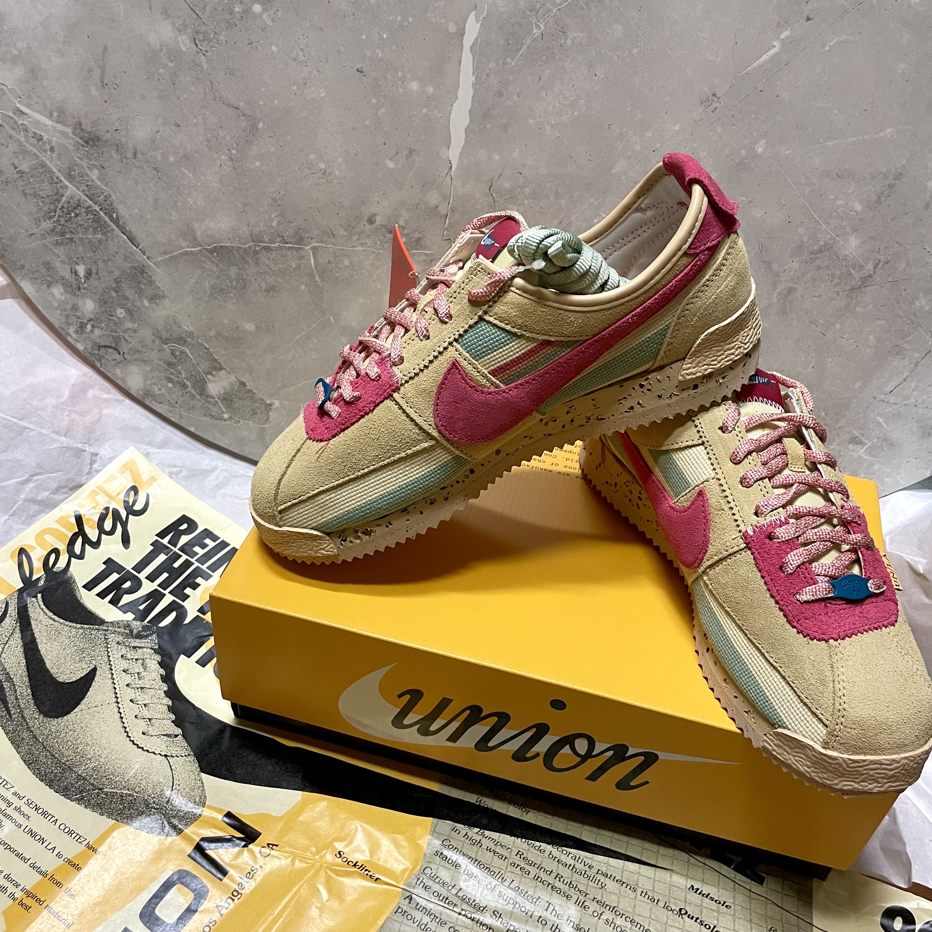 Nike x Union Cortez SP Sesame 착용 스타일