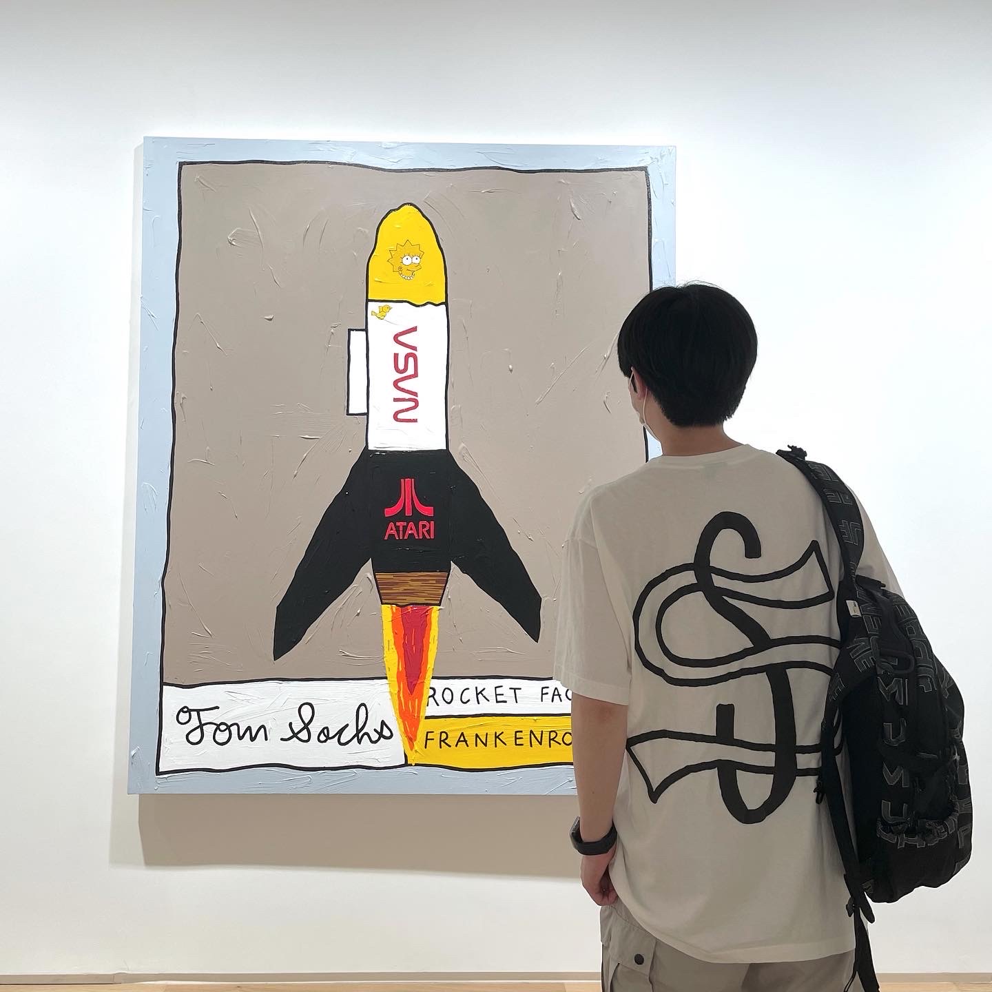 Stussy Big League T-Shirt Natural, Supreme Backpack Black - 21FW 착용 스타일