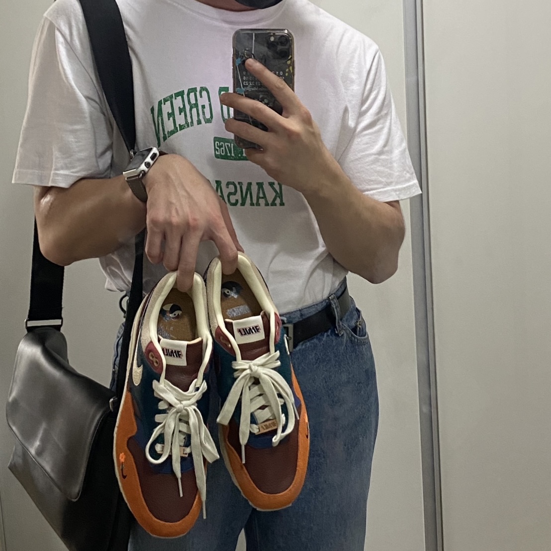 Nike x Kasina Air Max 1 SP Won-Ang Orange 착용 스타일 - 1