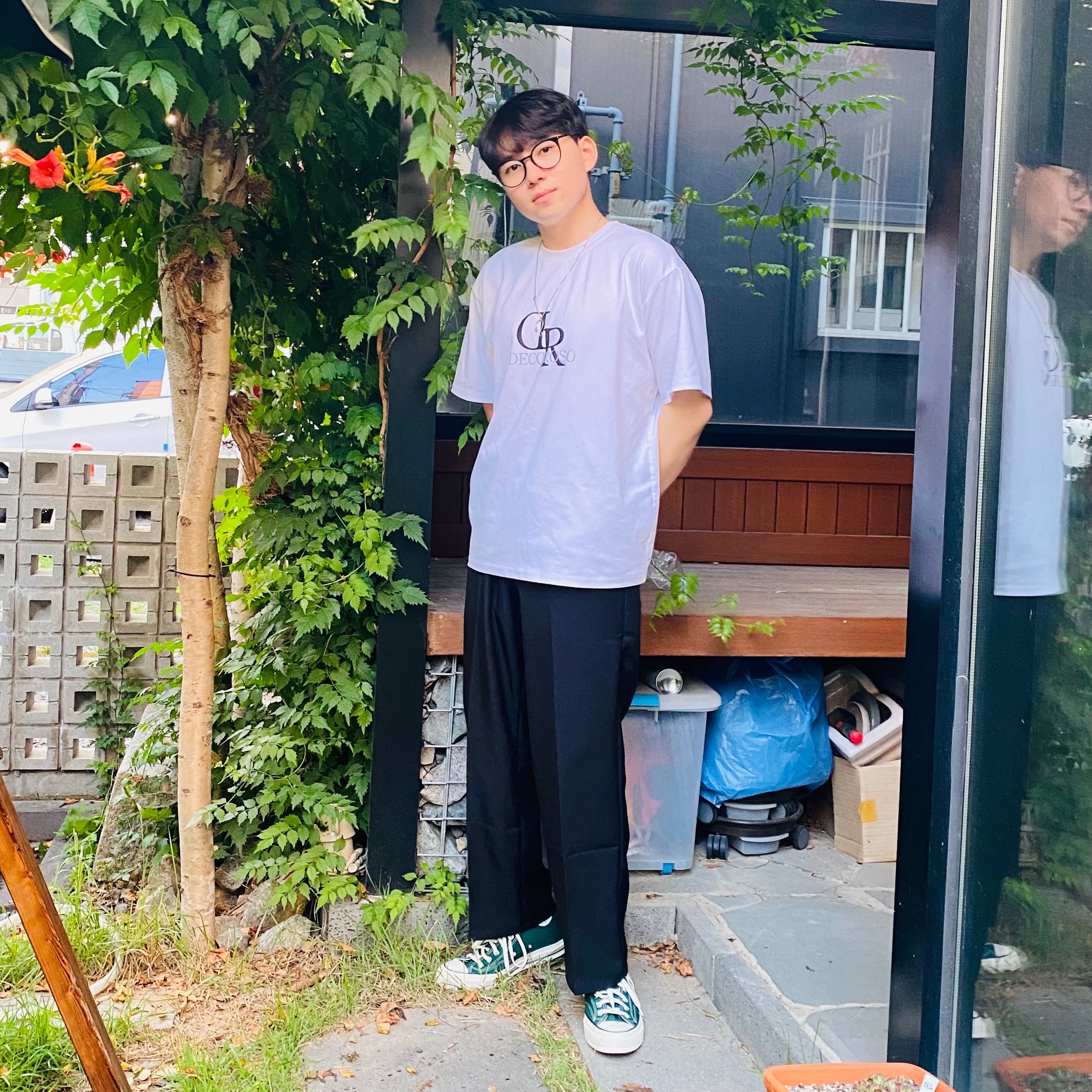 Converse Chuck 70 High Midnight Clover 착용 스타일