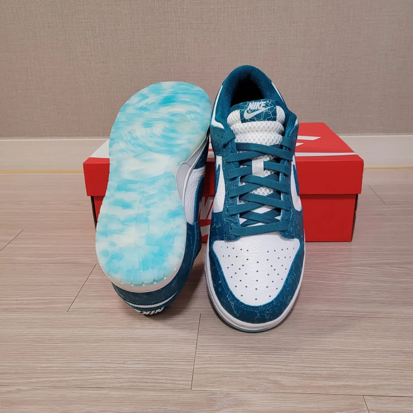 (W) Nike Dunk Low Ocean 착용 스타일 - 5