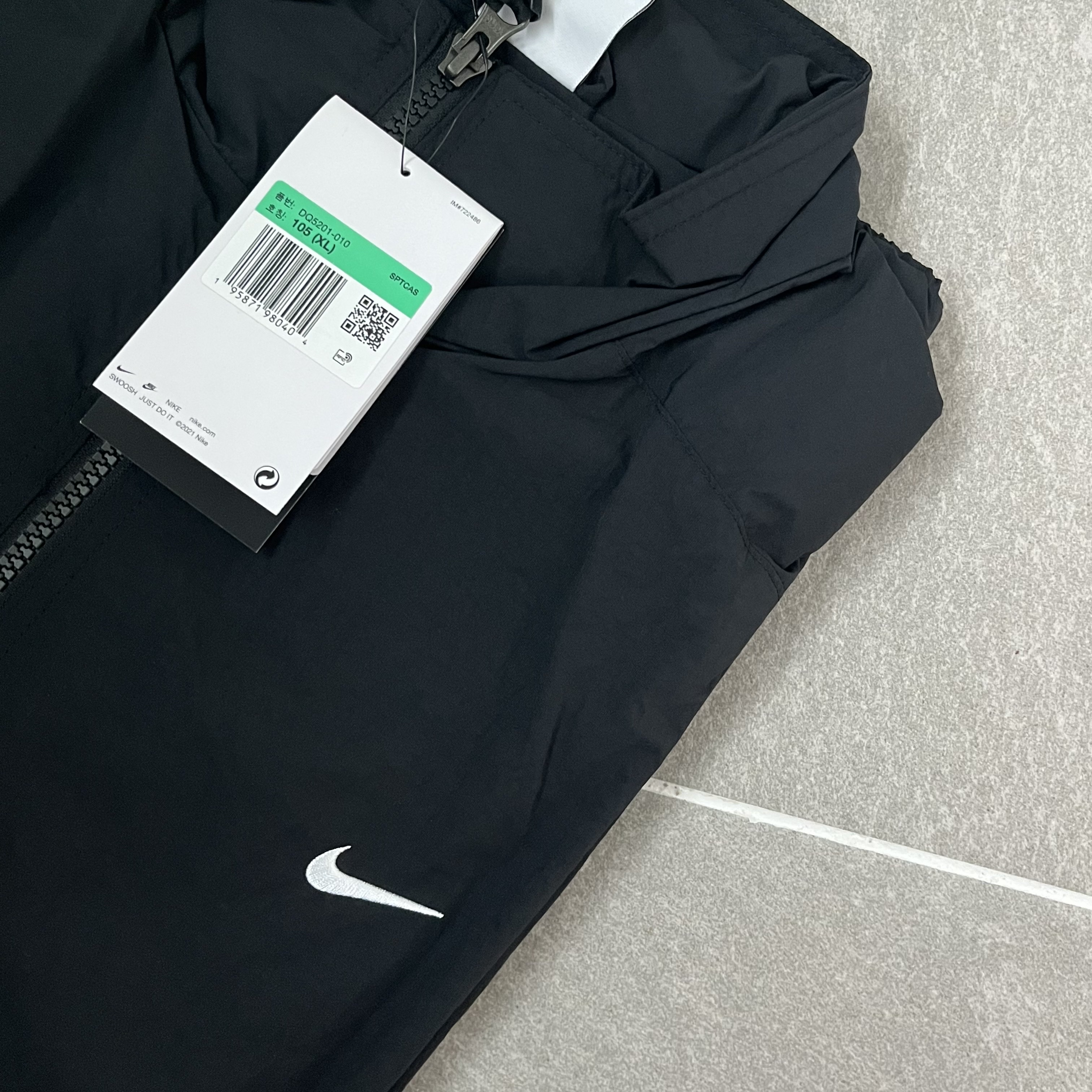 Nike NRG Solo Swoosh Woven Track Jacket Black - Asia 착용 스타일 - 2