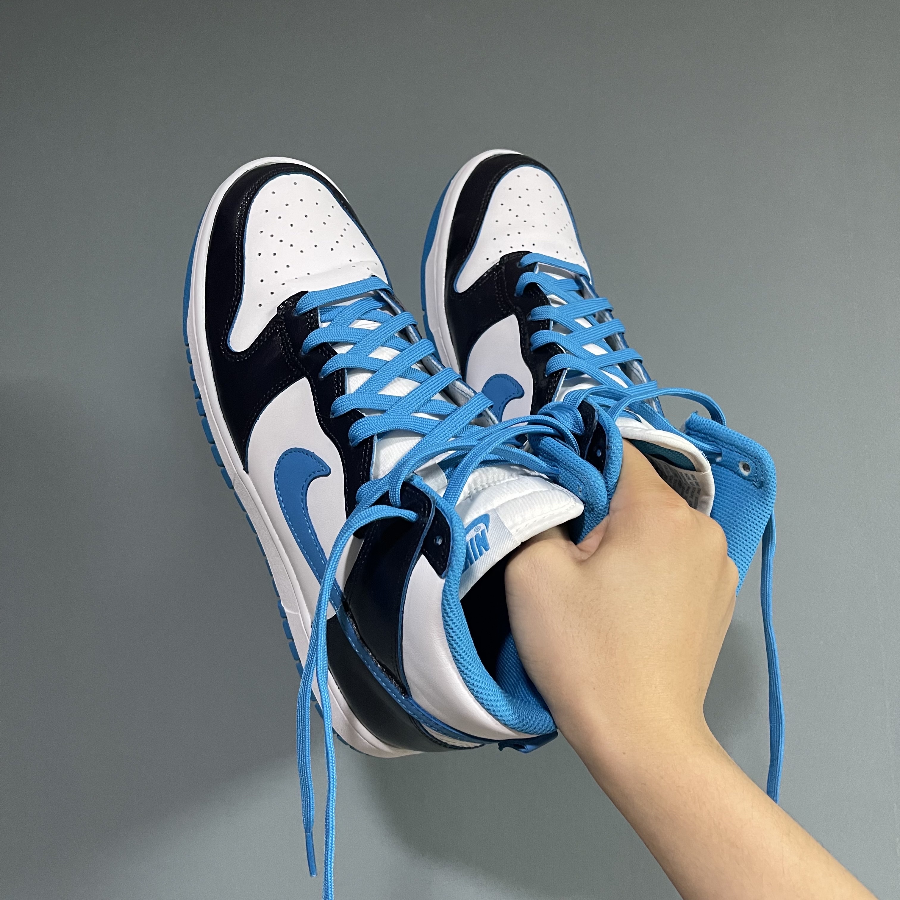 Nike Dunk High Retro Championship Blue 착용 스타일