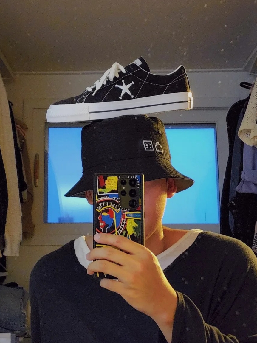 Converse x Stussy One Star Ox Black 착용 스타일