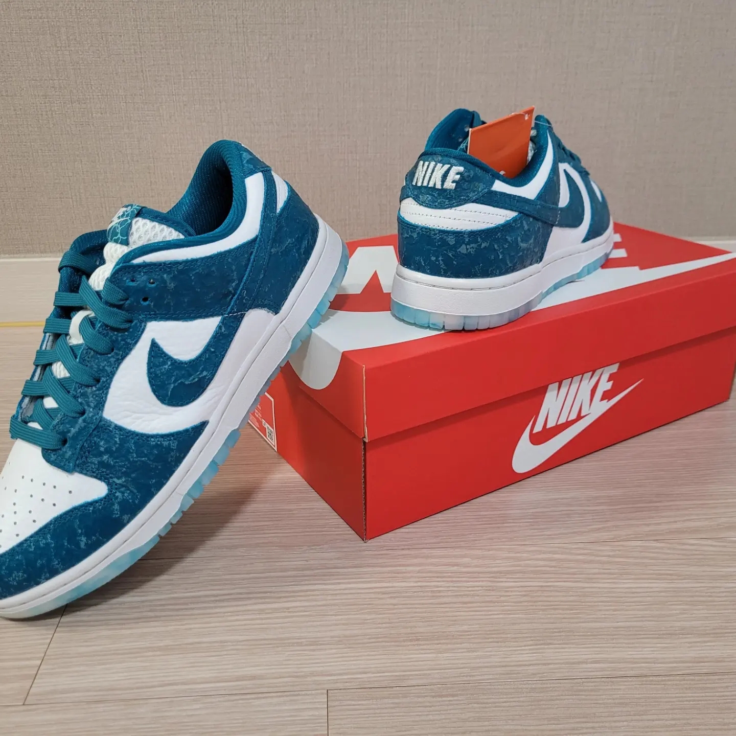 (W) Nike Dunk Low Ocean 착용 스타일 - 4